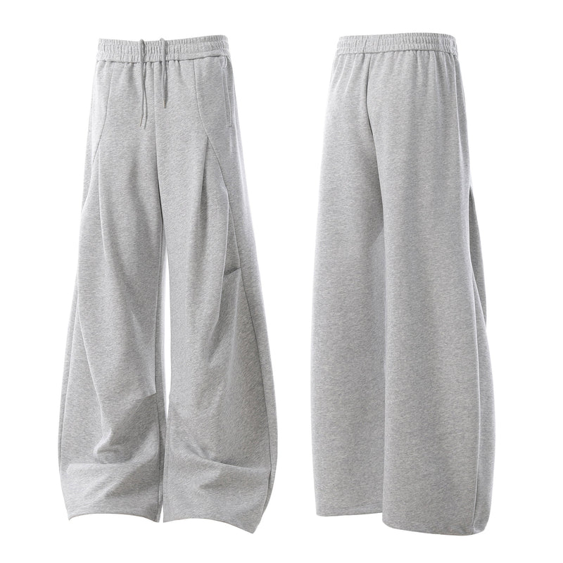 Sculpted Wide-Leg Sweatpants | Balloon Silhouette Streetwear