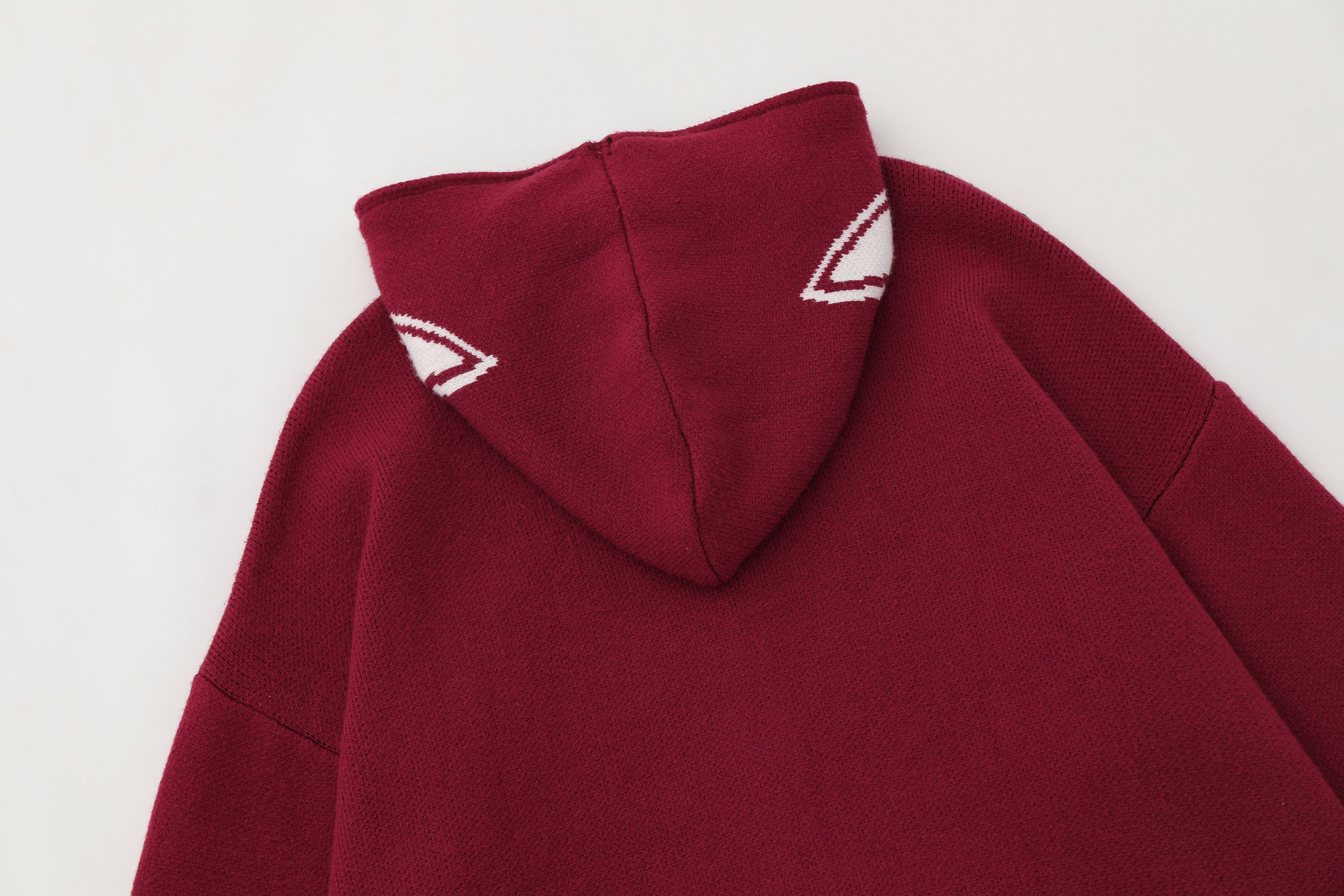 Spider Web Knit Zip Hoodie | Dark Streetwear Oversized