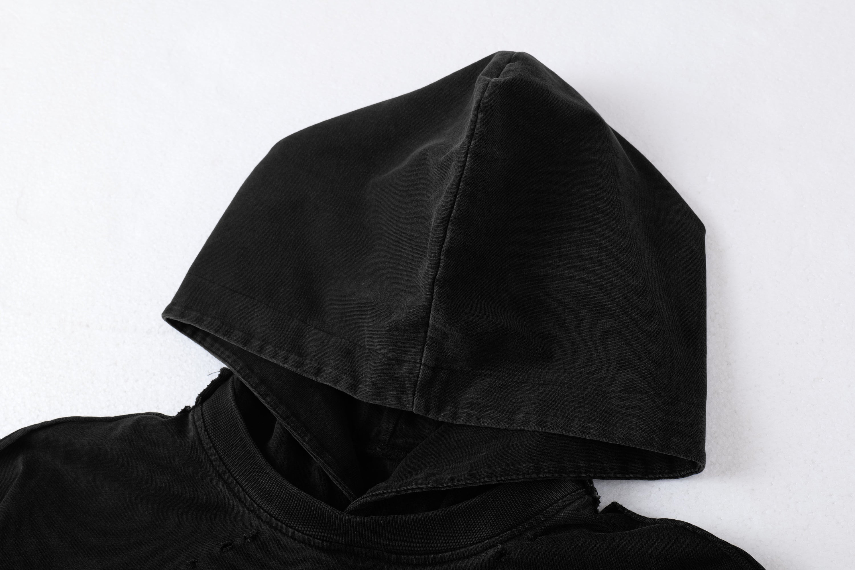 Omirad Destroyed Layered Graphic Hoodie Tee | Streetwear