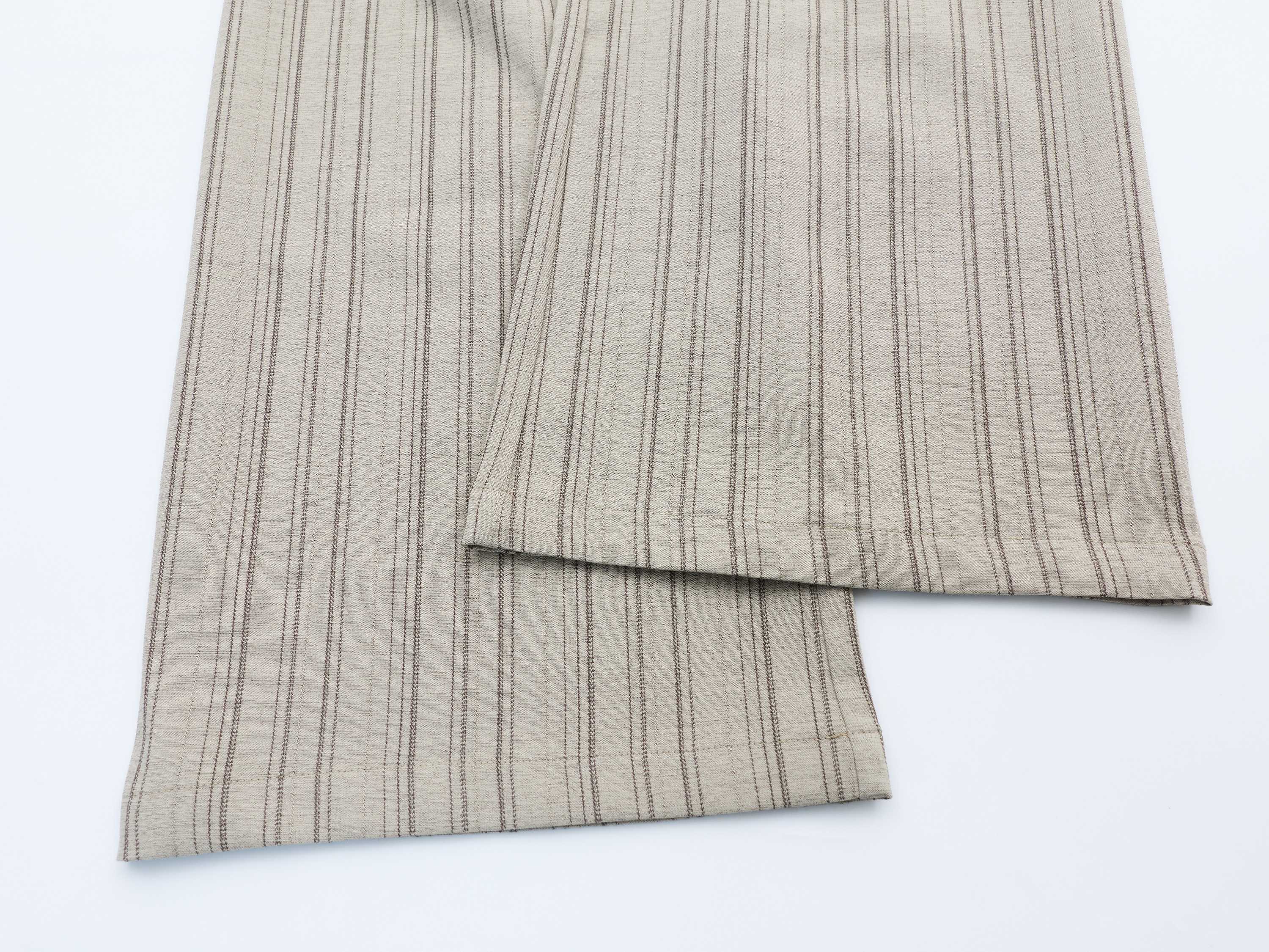 Deconstructed Pinstripe Wide-Leg Trousers | Vintage Tailored