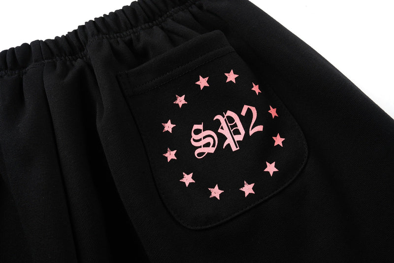 Gothic Cross Graphic Wide-Leg Sweatpants | SP2 Print