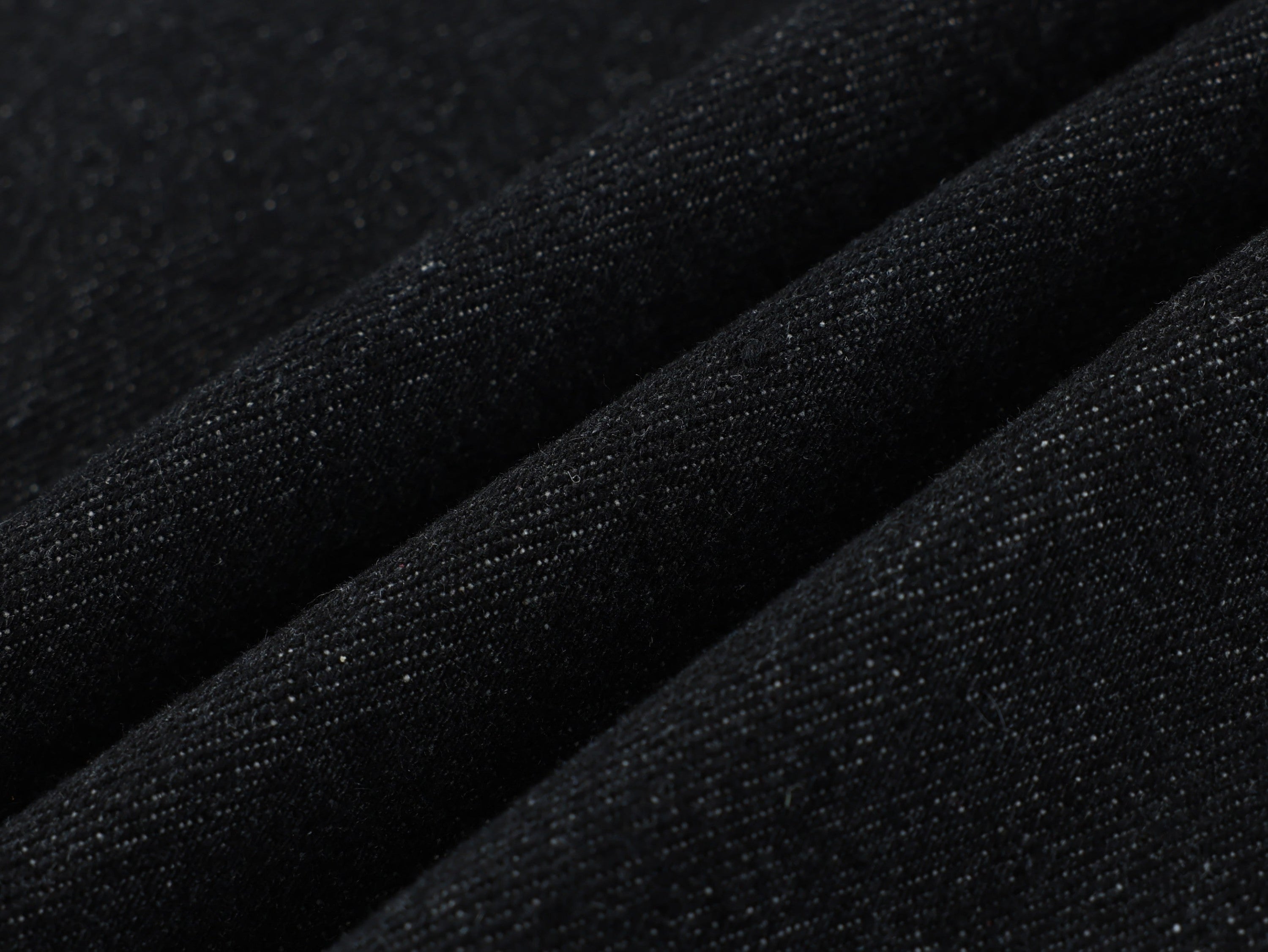Dragon Embroidered Wide-Leg Black Denim Pants | Omirad