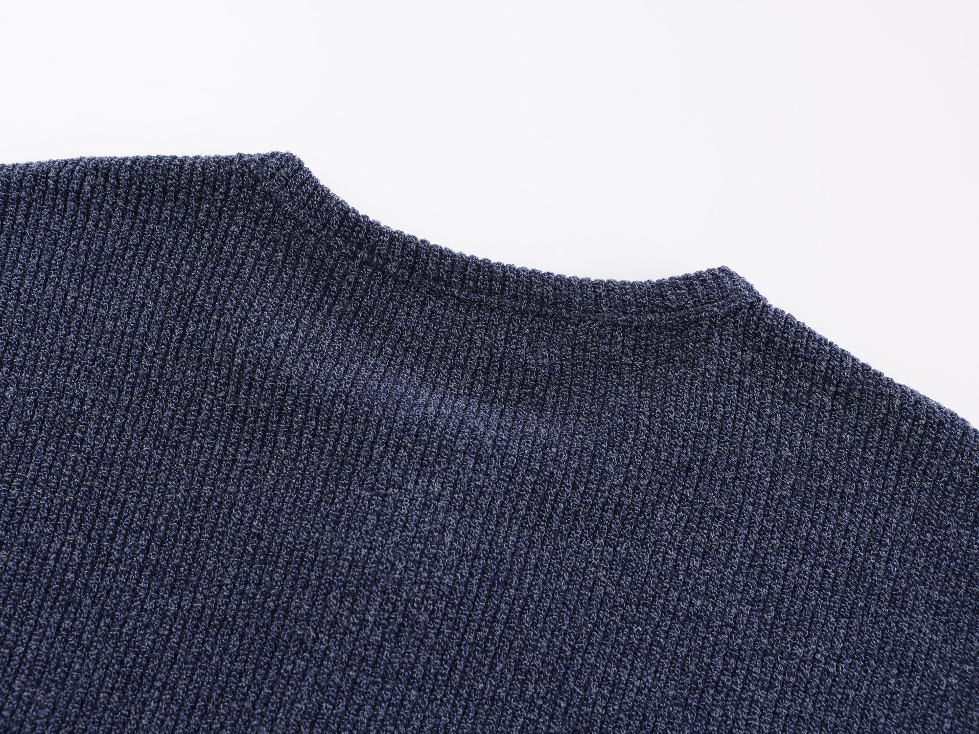 Ribbed Henley Long-Sleeve Tee | Relaxed Everyday Knit Top
