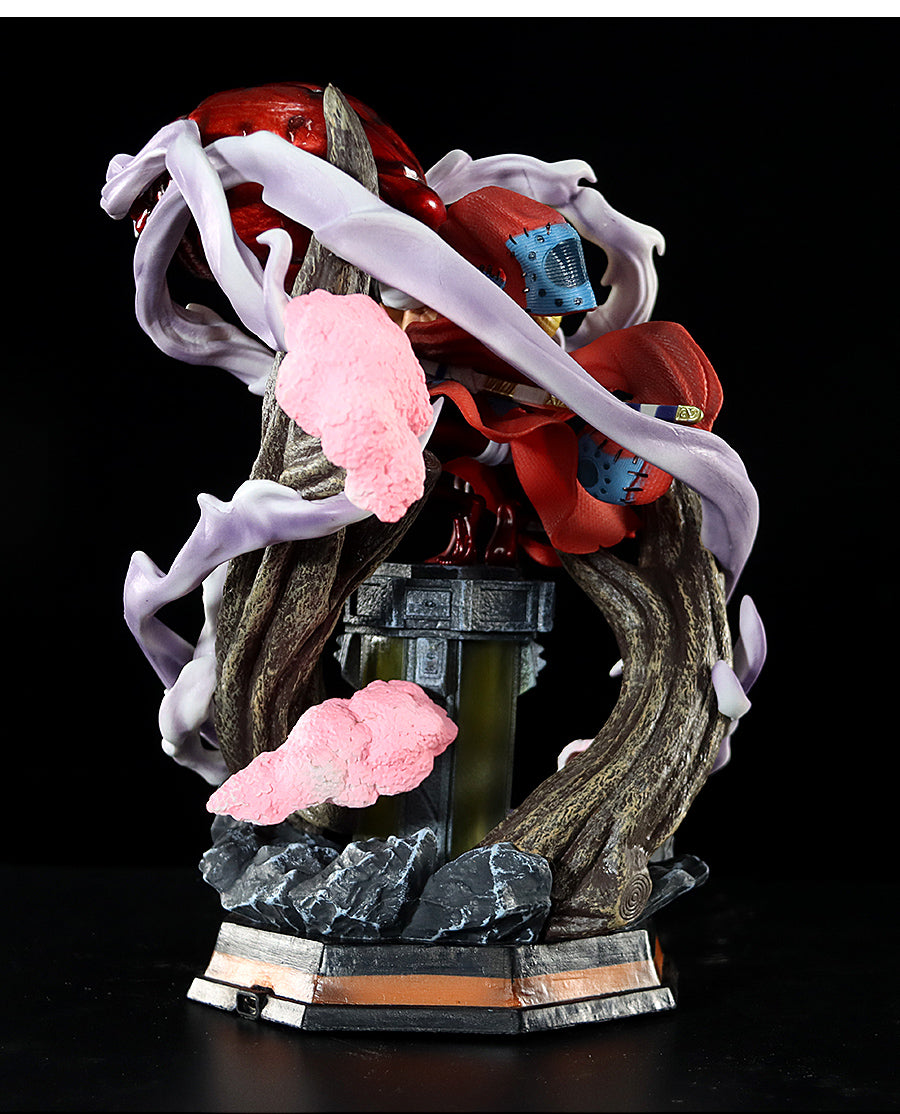 Luffy Gear 5 Action Figurine – 26cm with Fiery Red Effects and Dynamic Base, Limited Edition – One Piece Collectible