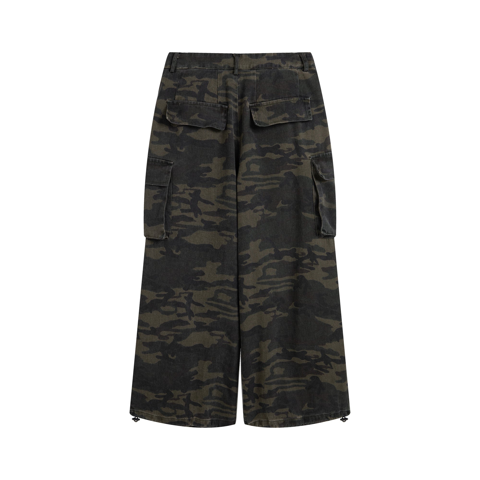 Snakeskin Camo Cargo Pants | Wide-Leg Streetwear