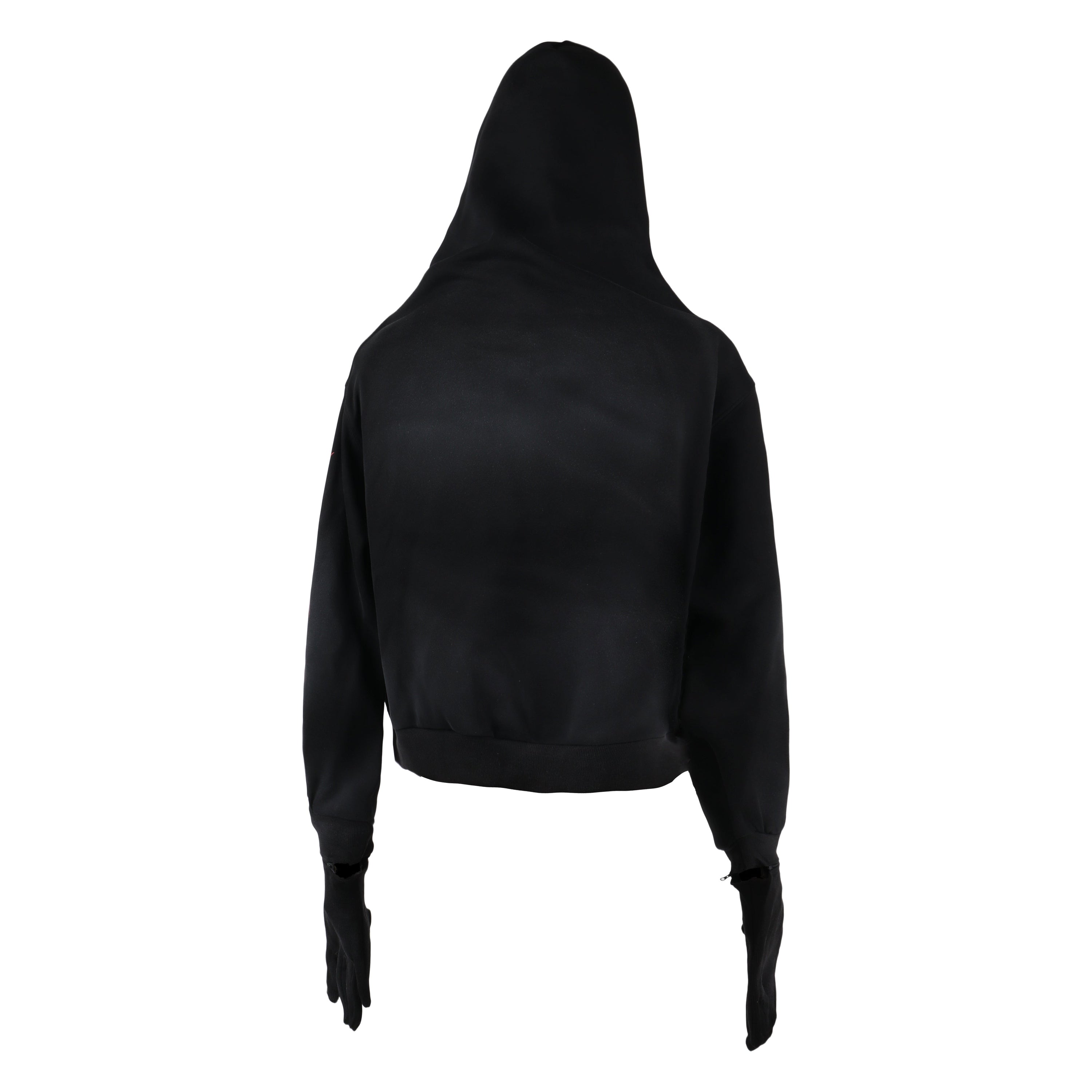 Omirad Full-Zip Masked Hoodie | Gothic Streetwear with Glove Cuffs