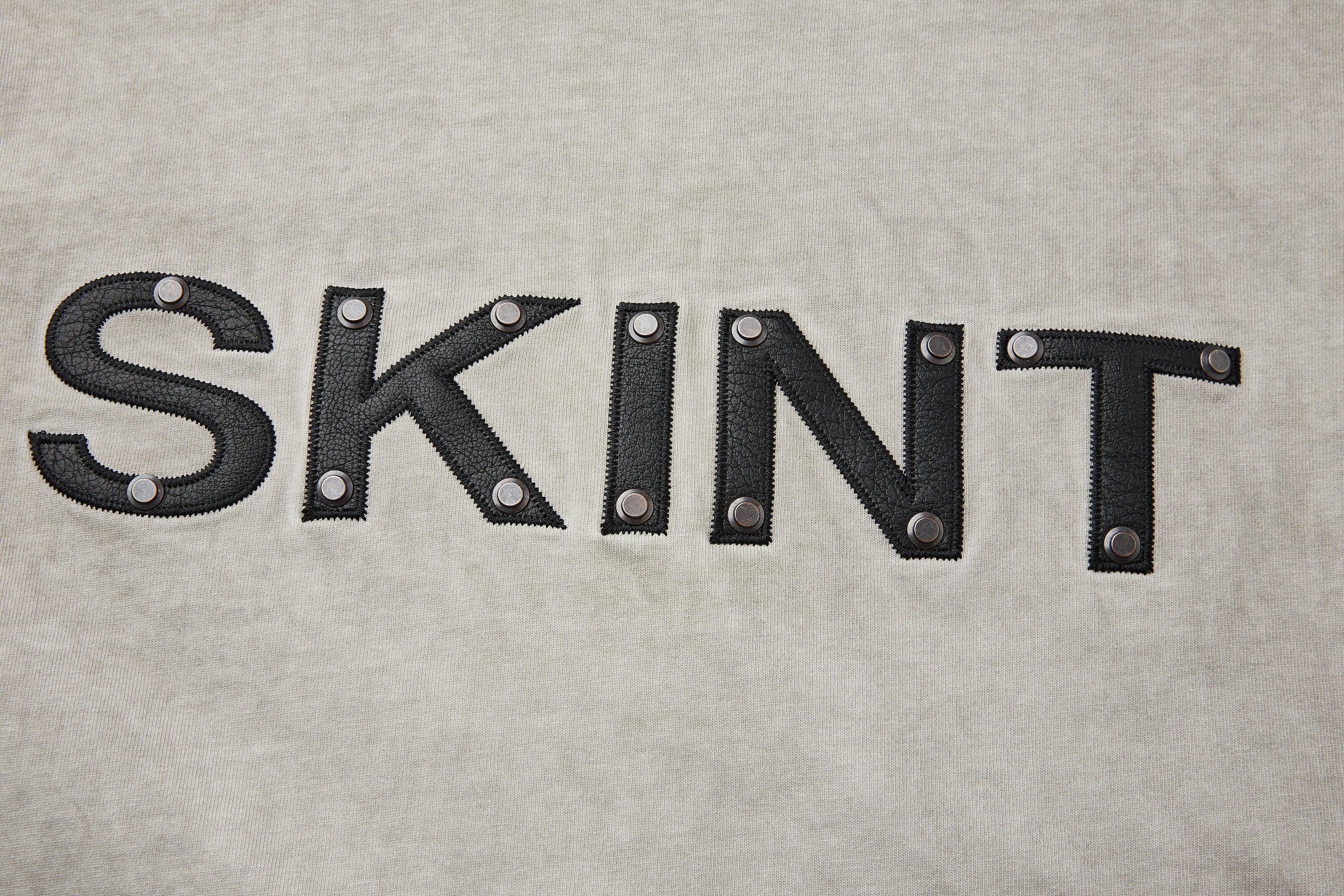 Omirad SKINT Vintage Washed Tee | Rivet Detail Heavyweight Cotton