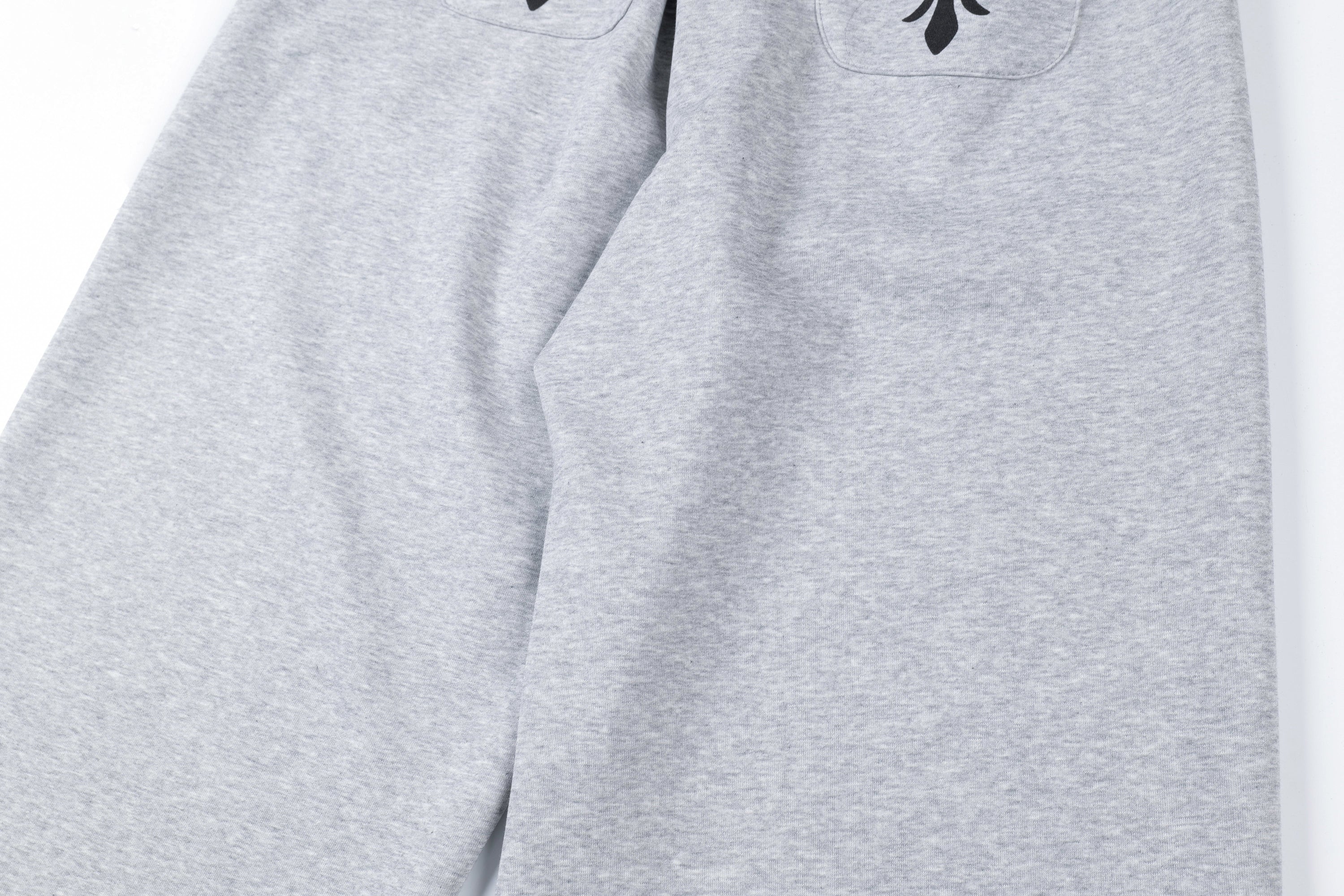 Gothic Cross Wide-Leg Sweatpants | FATFOCUS Logo Waistband