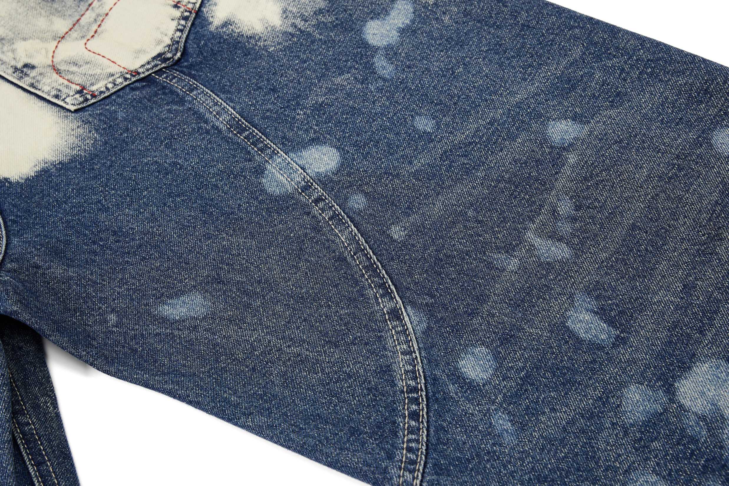Omirad Grommet Washed Balloon Jeans | Distressed Wide-Leg Denim