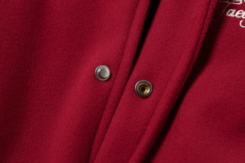Pearl-Studded Varsity Jacket | Taeleplus More Money Design