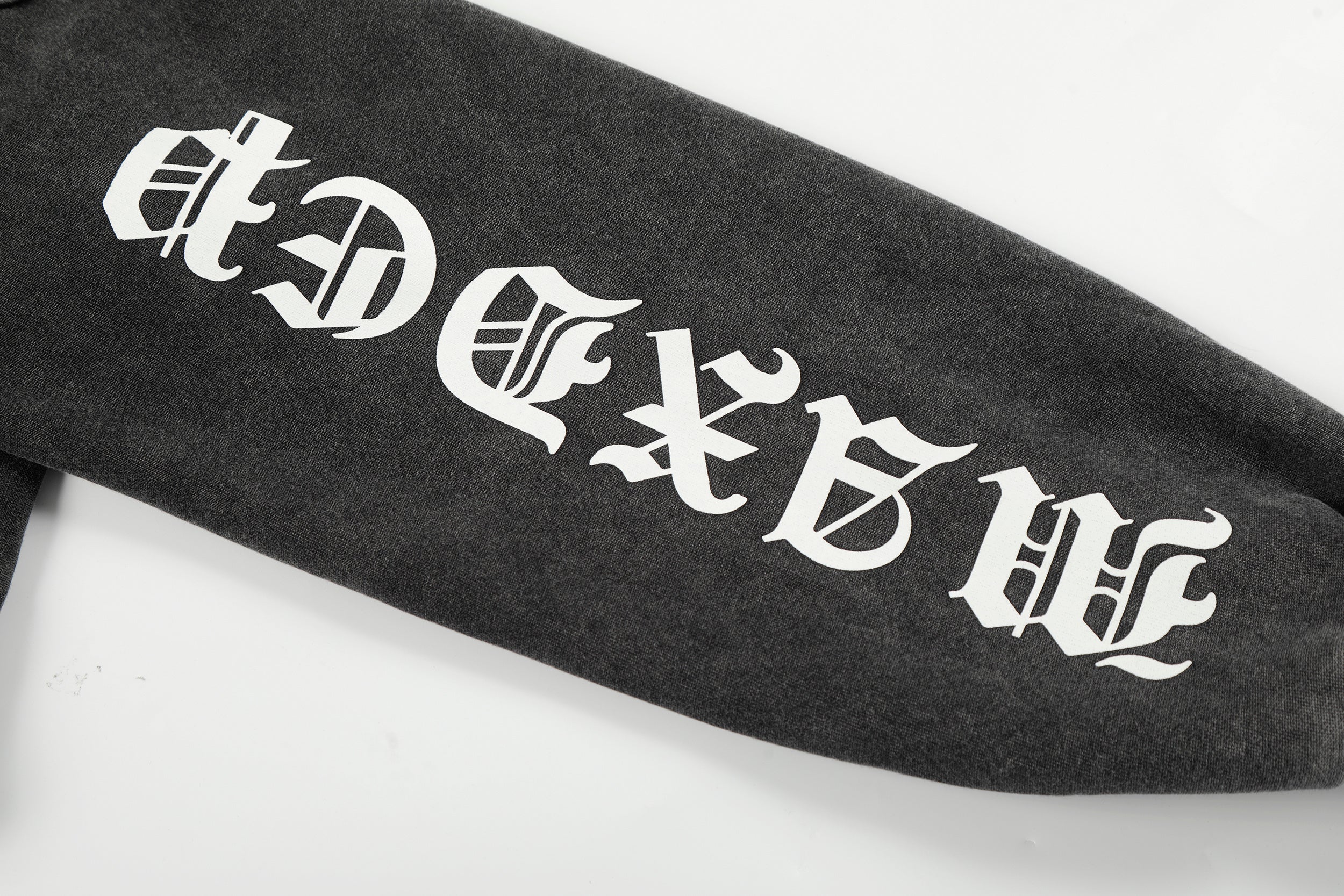 Distressed Graphic Zip Hoodie | Oversized Streetwear