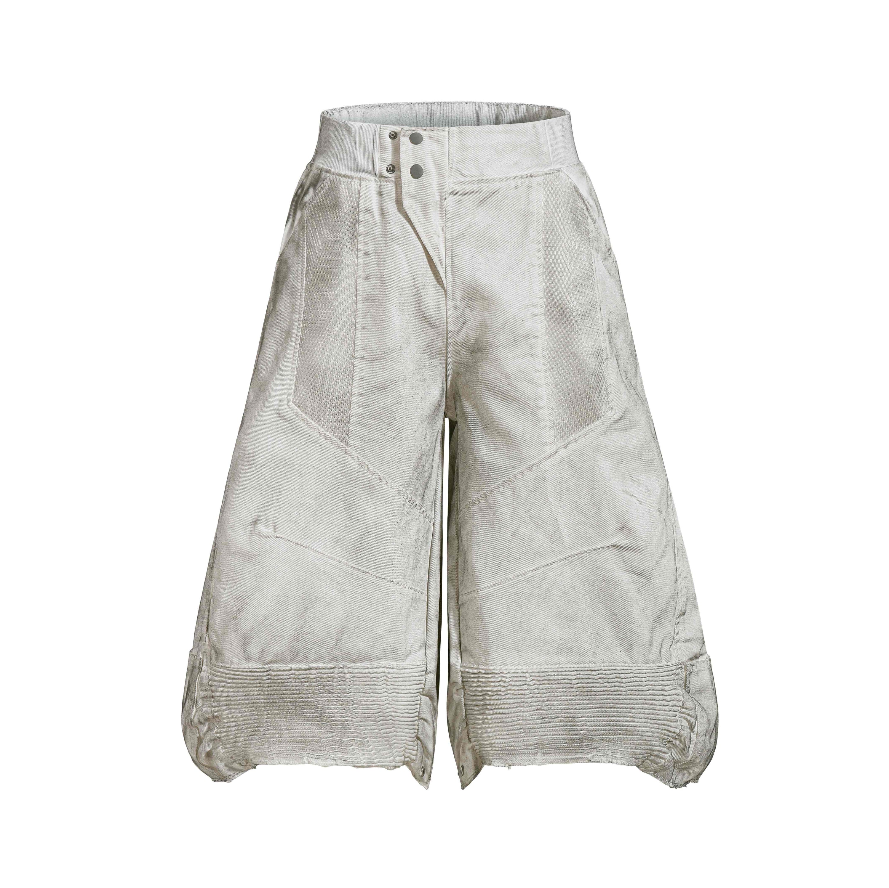 Omirad Moto Panel Denim Shorts | Oversized Wide-Leg