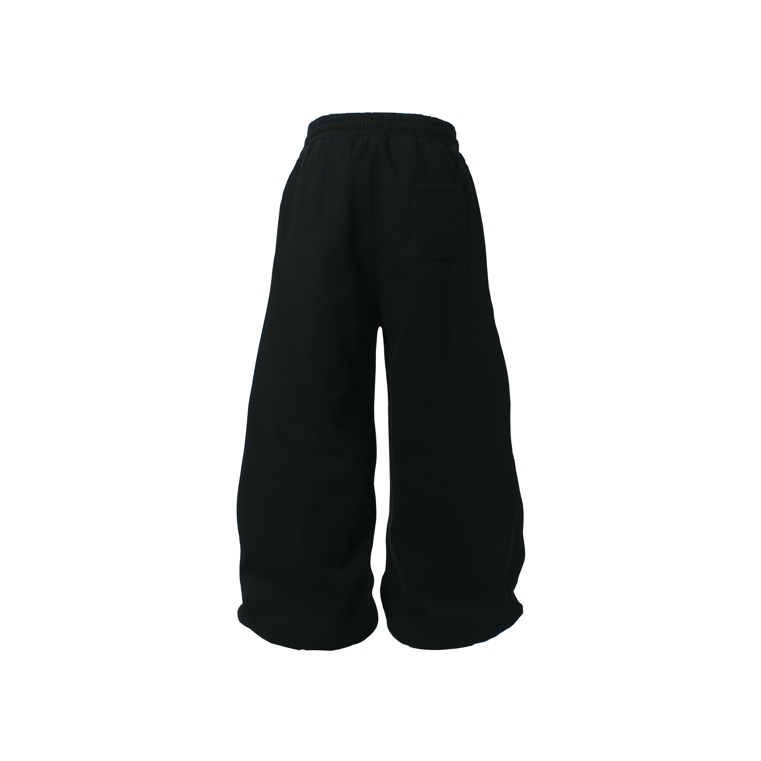 Fleece-Lined Glitter Star Wide-Leg Sweatpants | Y2K Street Style