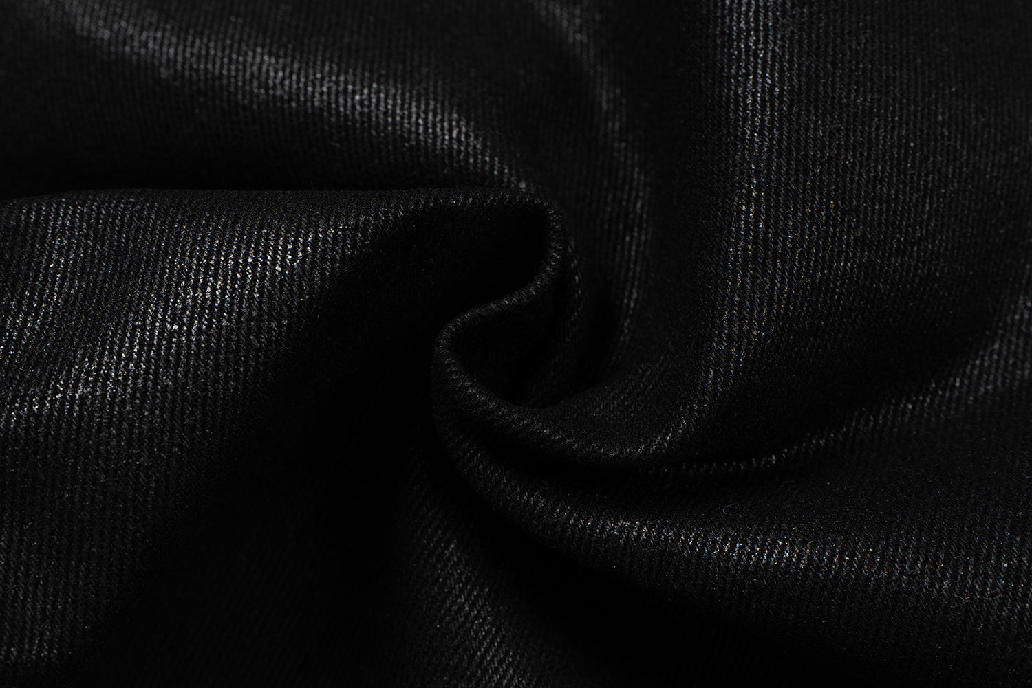 Omirad Curved-Stitch Leather-Effect Wide-Leg Pants