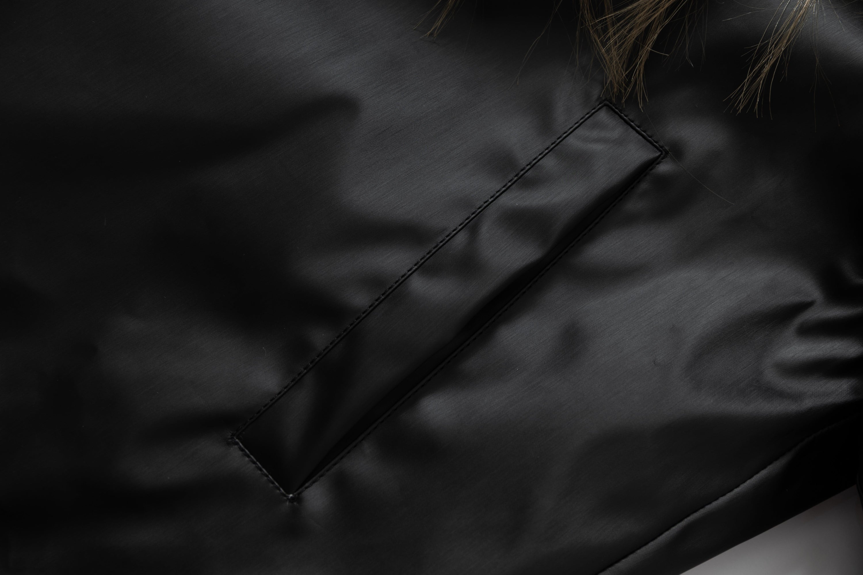 Omirad Faux-Leather Fur Trim Cropped Bomber Jacket