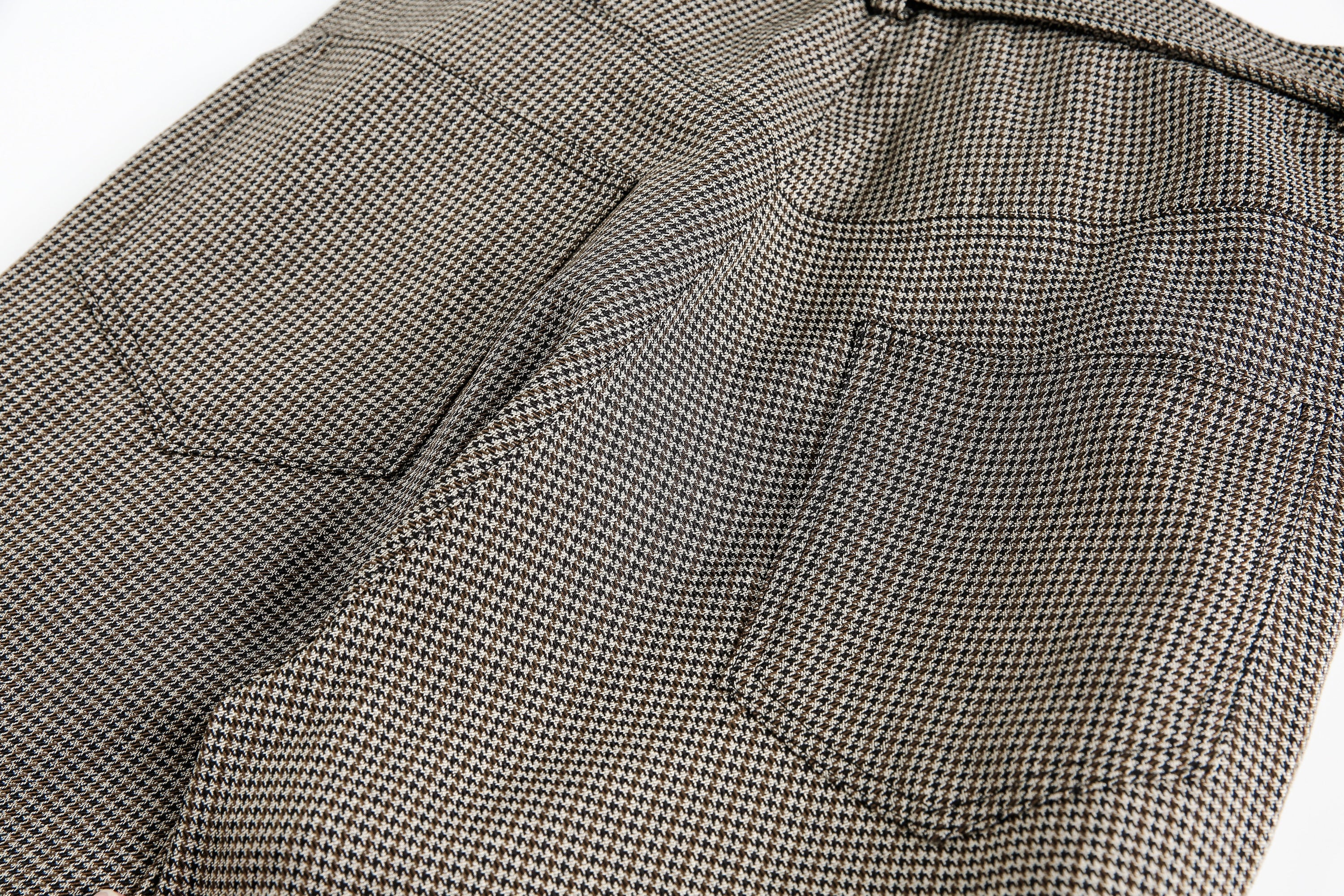 Omirad Micro-Check Belted Wide-Leg Pants | Cotton Blend