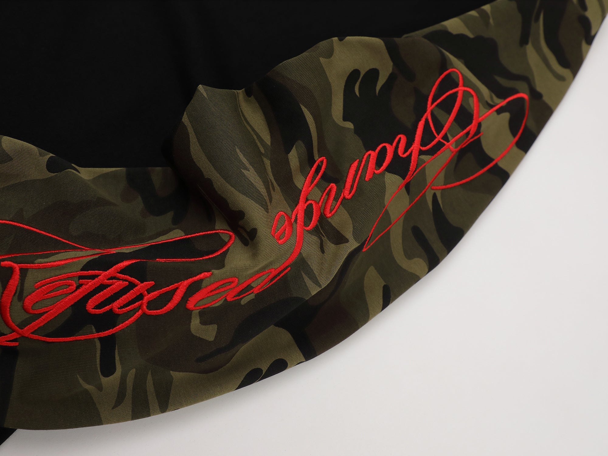 Camo Sleeve Raglan Long Sleeve Tee | Streetwear Cotton