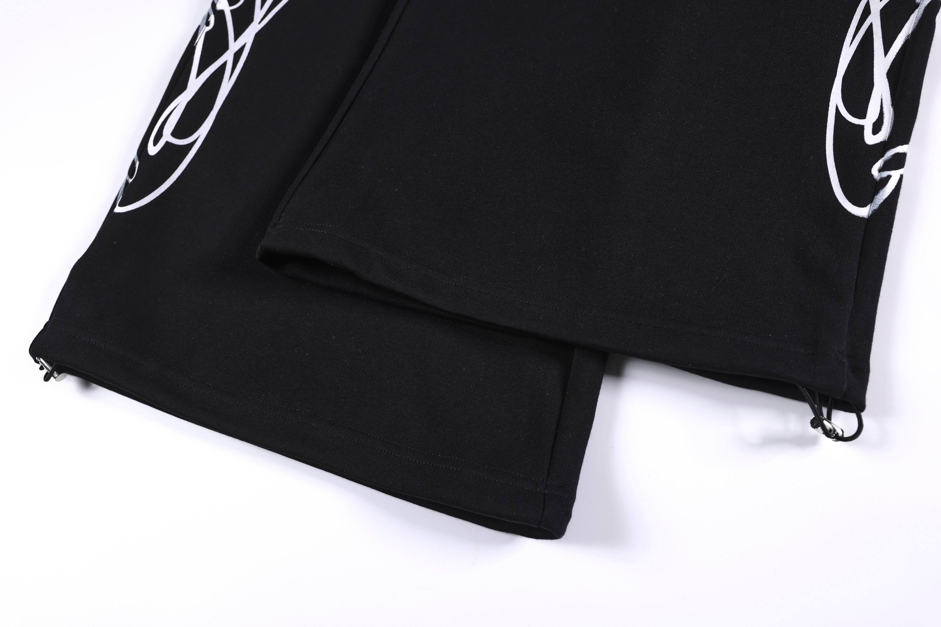 Omirad Leopard Panel Sweatpants | Wide-Leg Streetwear