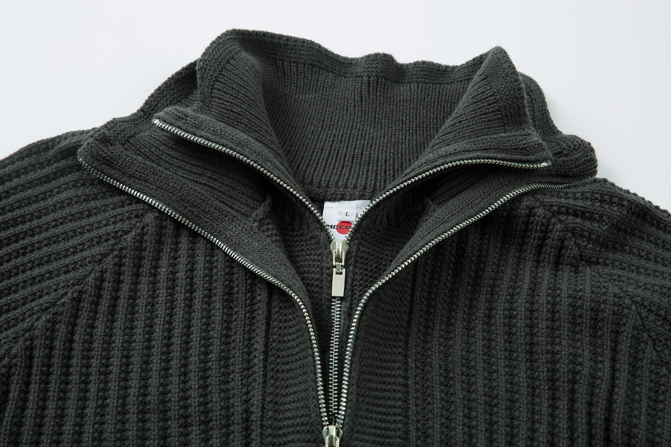 Men's Ribbed Half-Zip Knit Sweater | Clean Streetwear Style