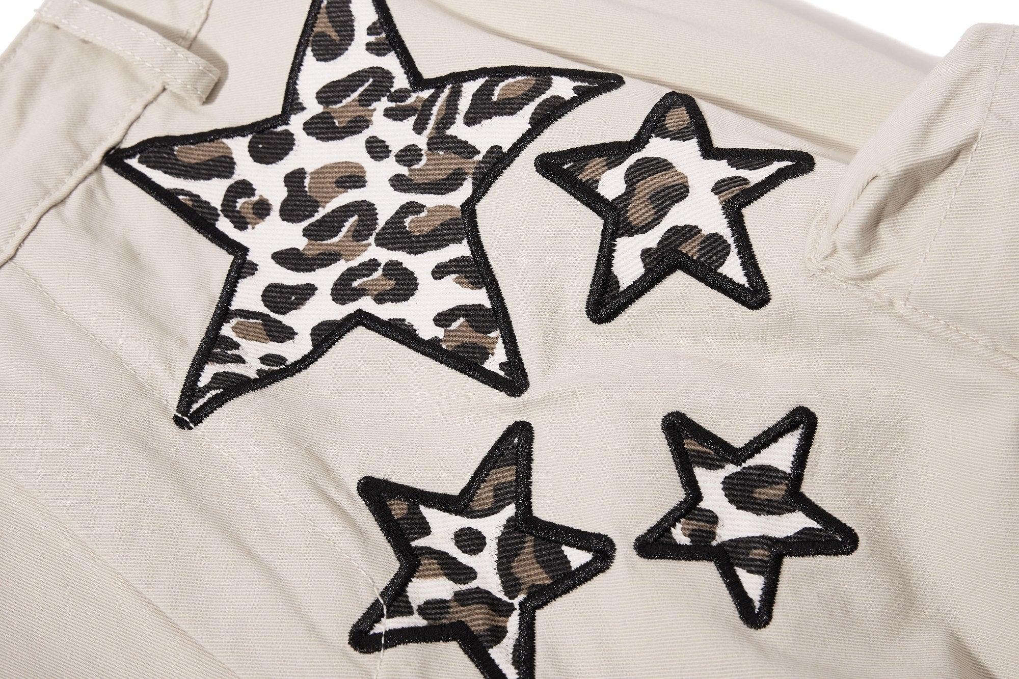 Leopard Star Multi-Pocket Cargo Pants | Y2K Streetwear