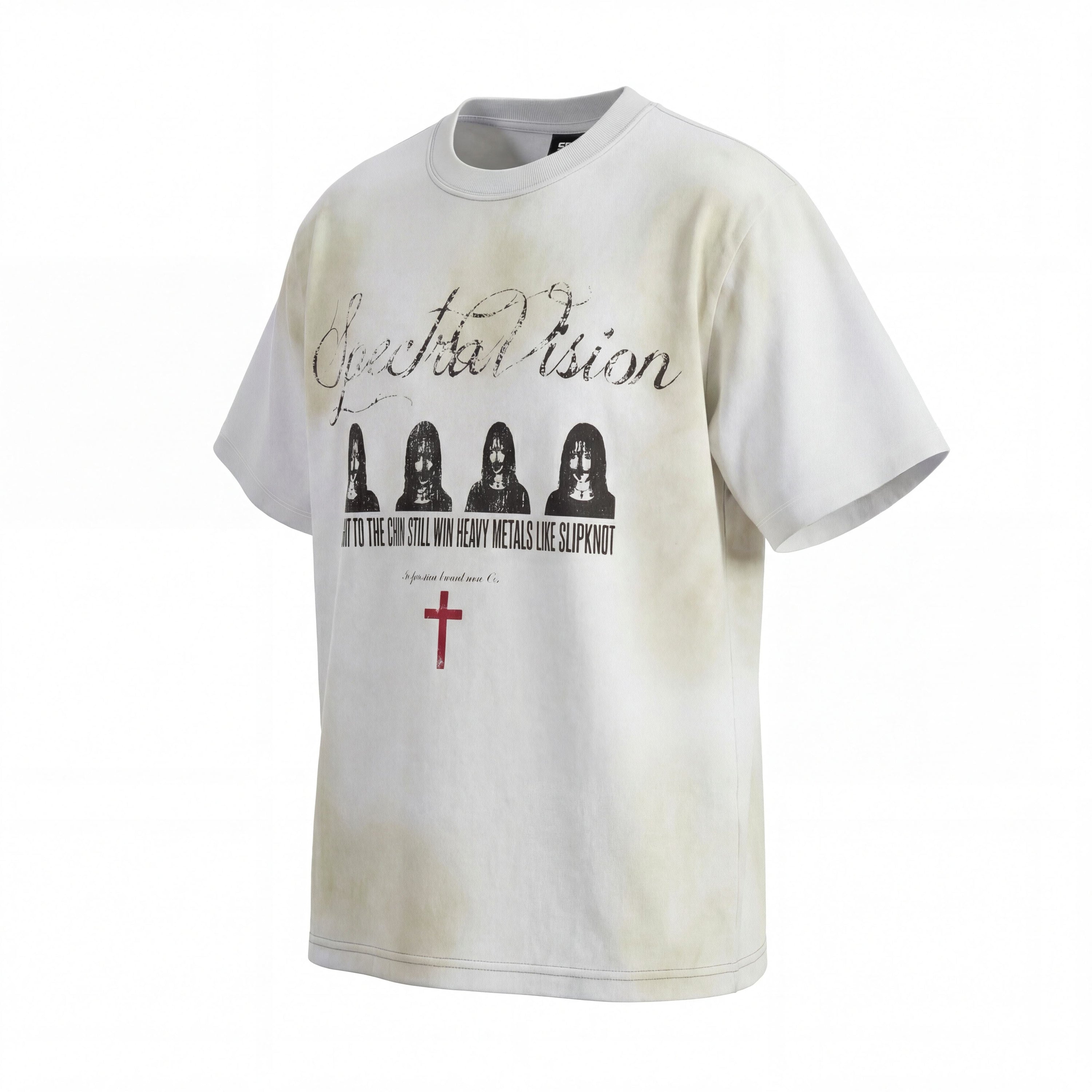 Spectra Vision Distressed Graphic Tee | Washed Streetwear