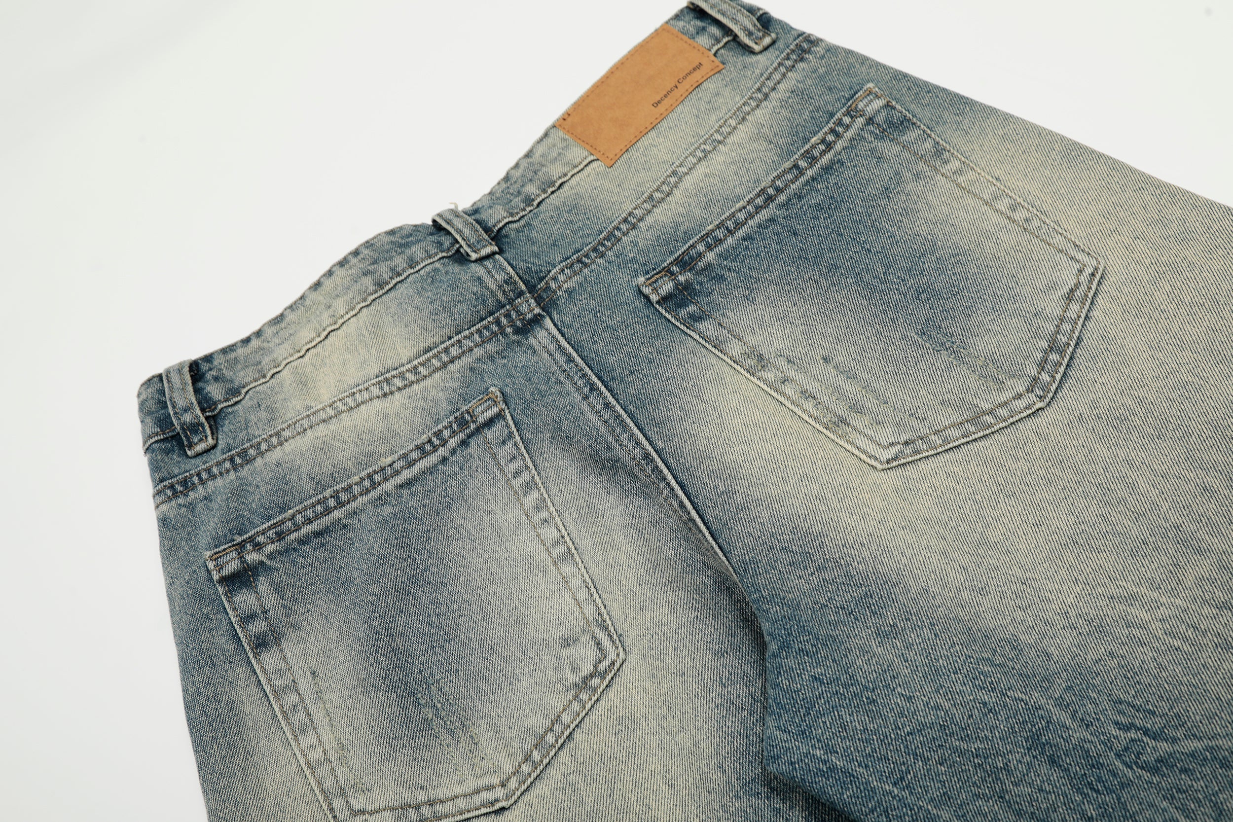 Omirad Vintage Fade Wide-Leg Jeans | Oversized Streetwear Denim