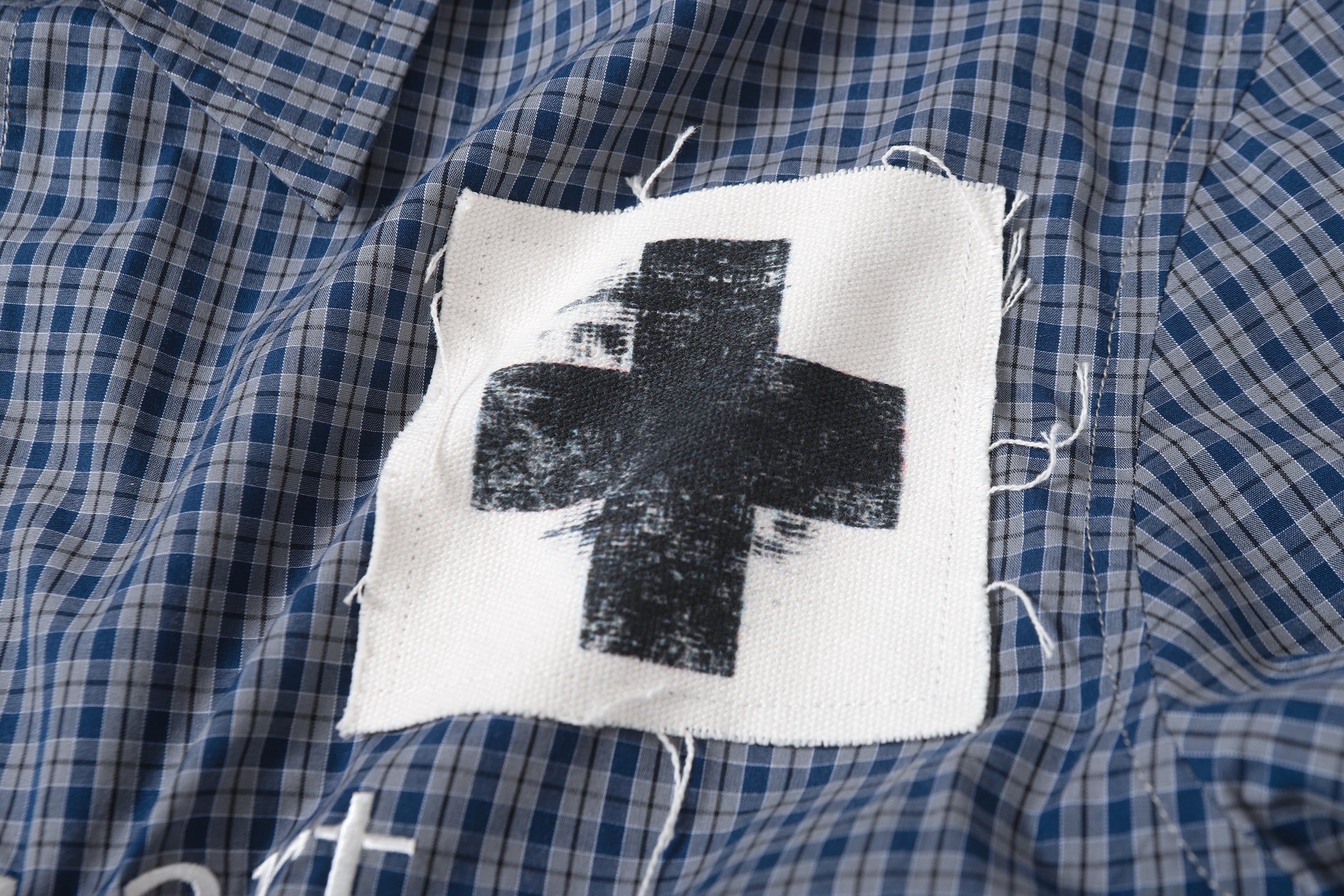 Patchwork Graphic Plaid Shirt | Streetwear Overshirt