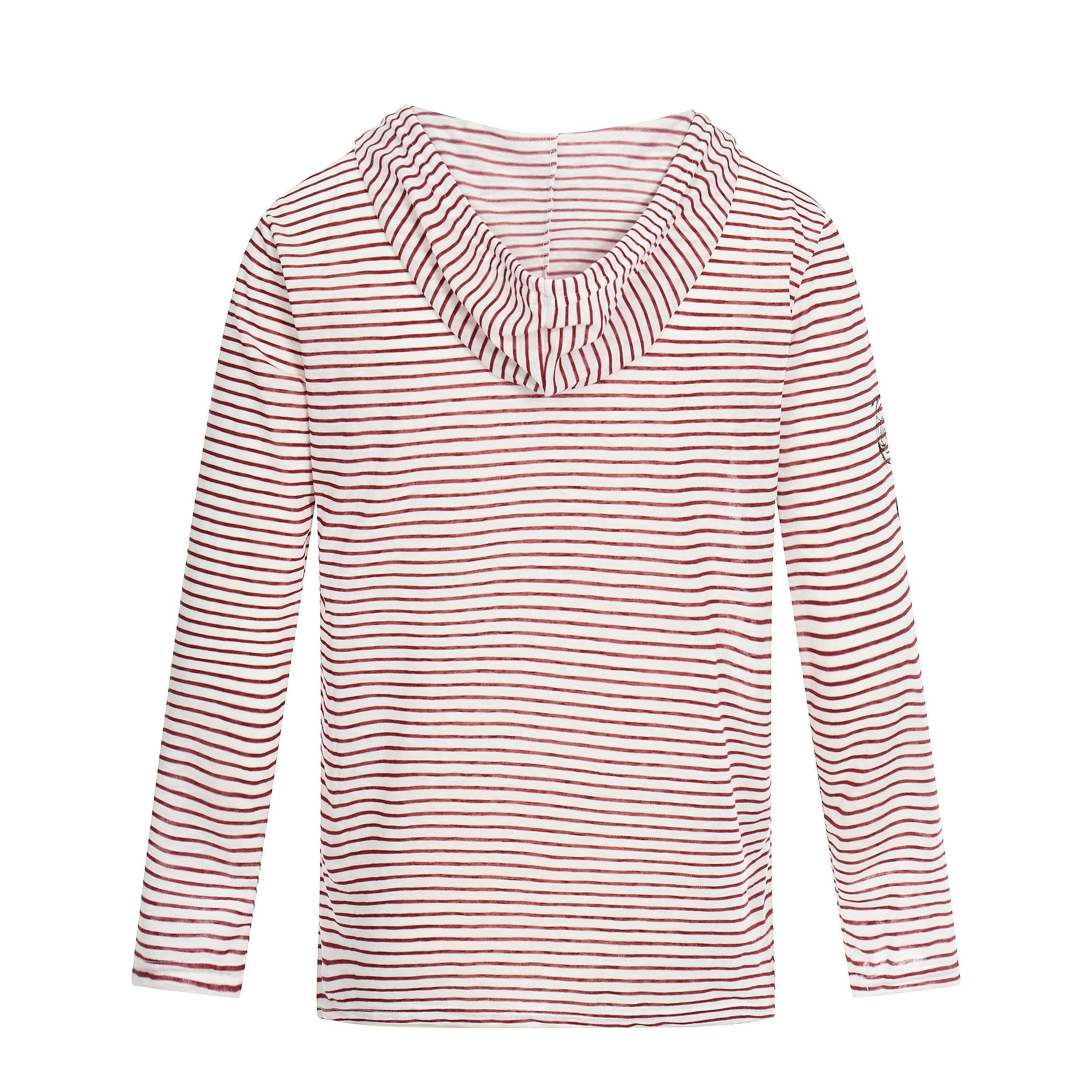 Striped Graphic Hoodie Long Sleeve Tee | Vintage Street Style
