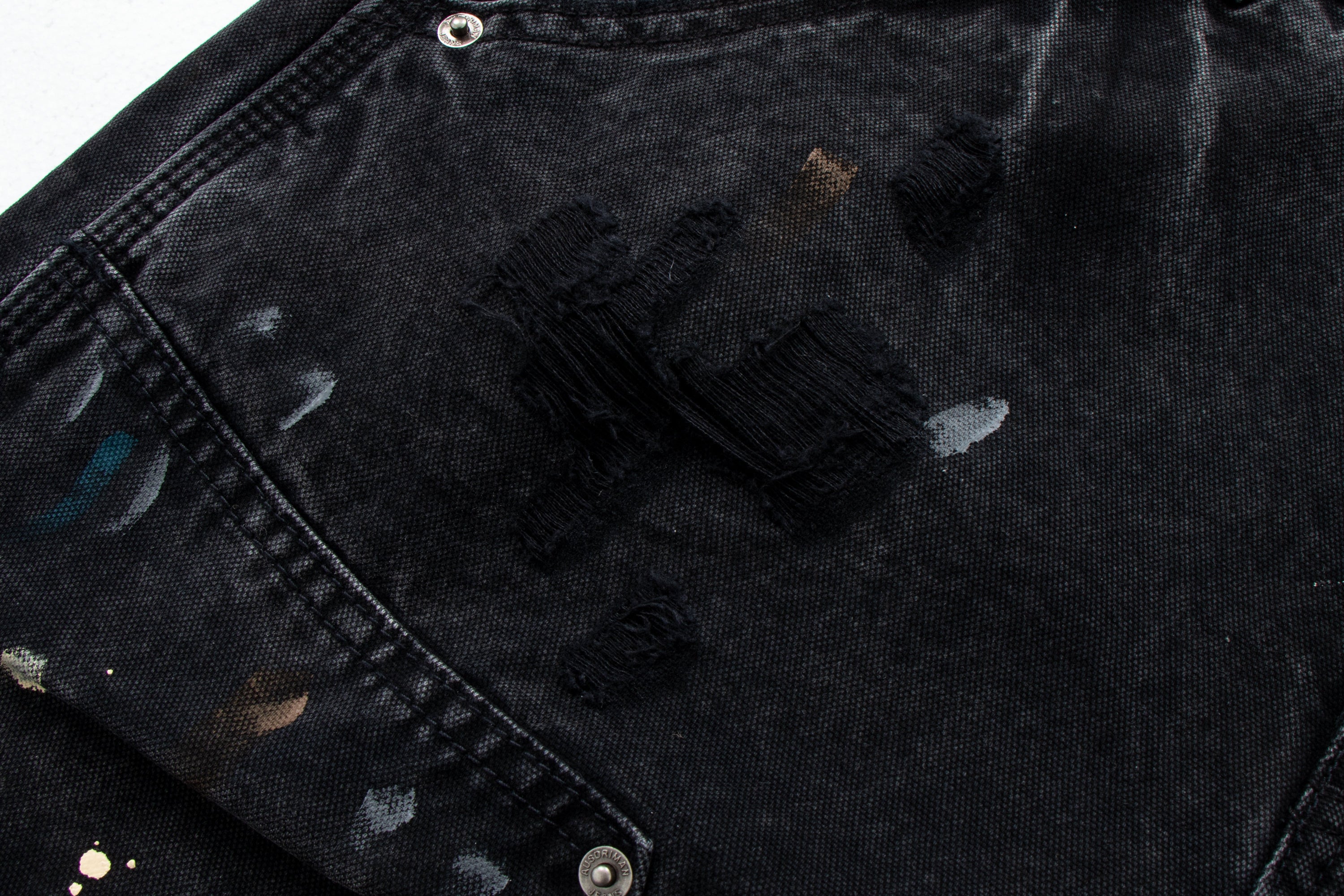 Omirad Distressed Painter Workwear Denim Pants | 100% Cotton