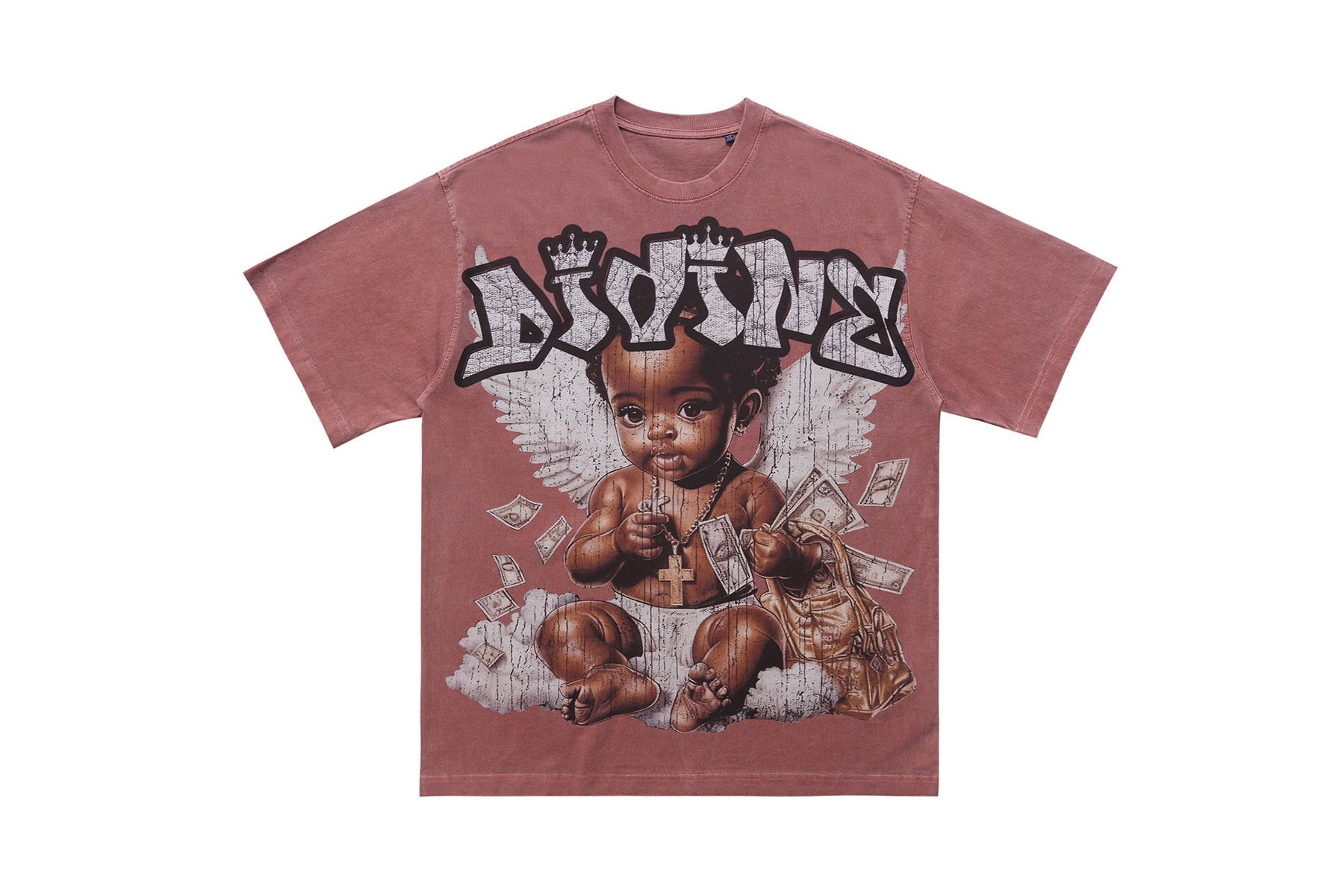Omirad Divine Baby Vintage Wash Graphic T-Shirt | Street Luxury