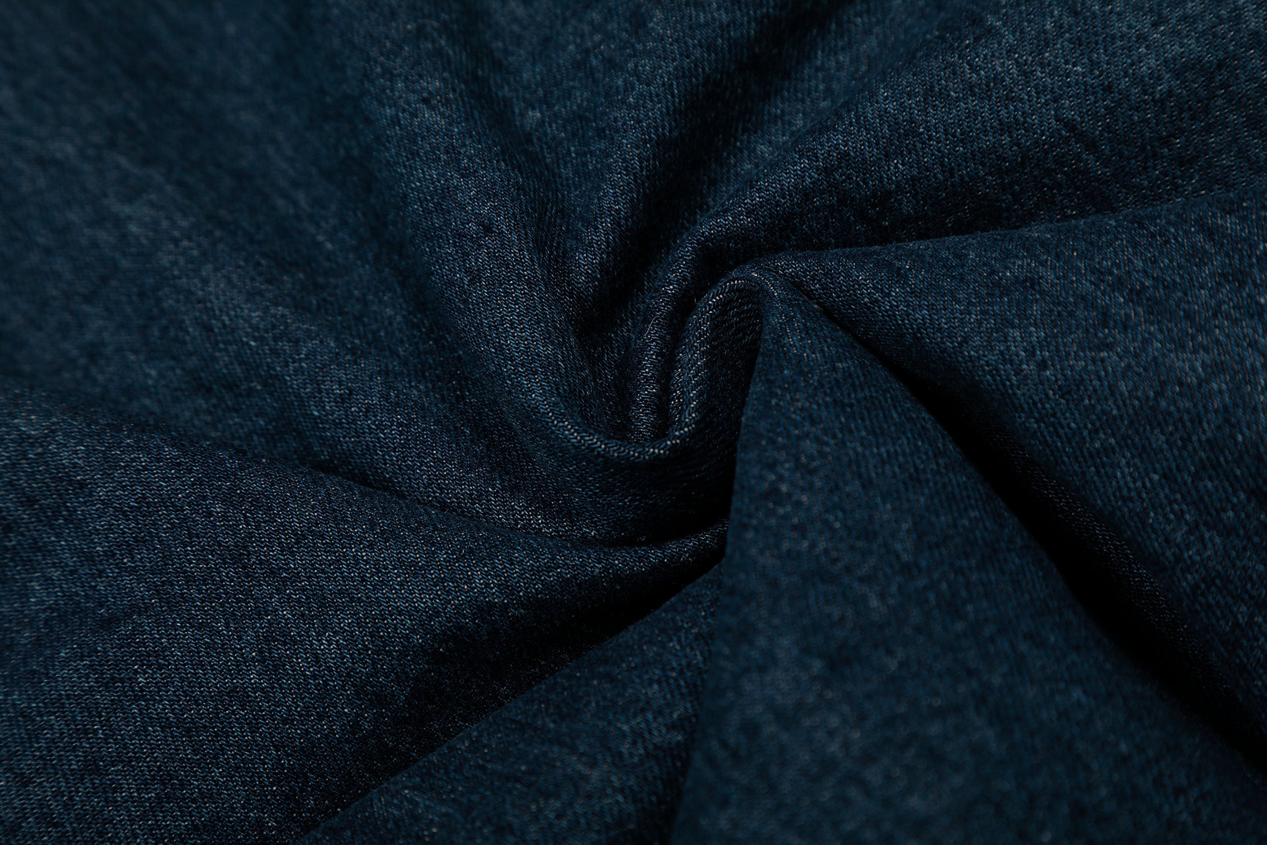 Detachable Fur-Collar Denim Bomber Jacket | Deep Indigo & Washed Black