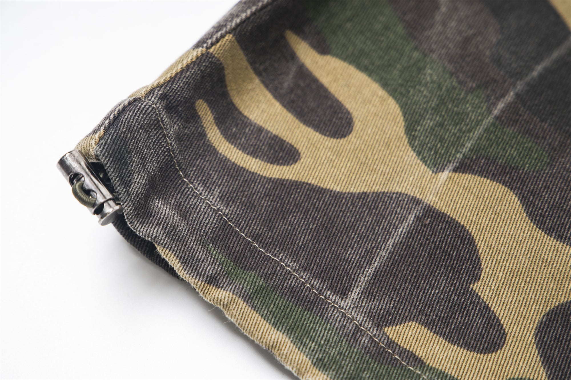 Omirad Camo Wide-Leg Cotton Pants | Military Streetwear