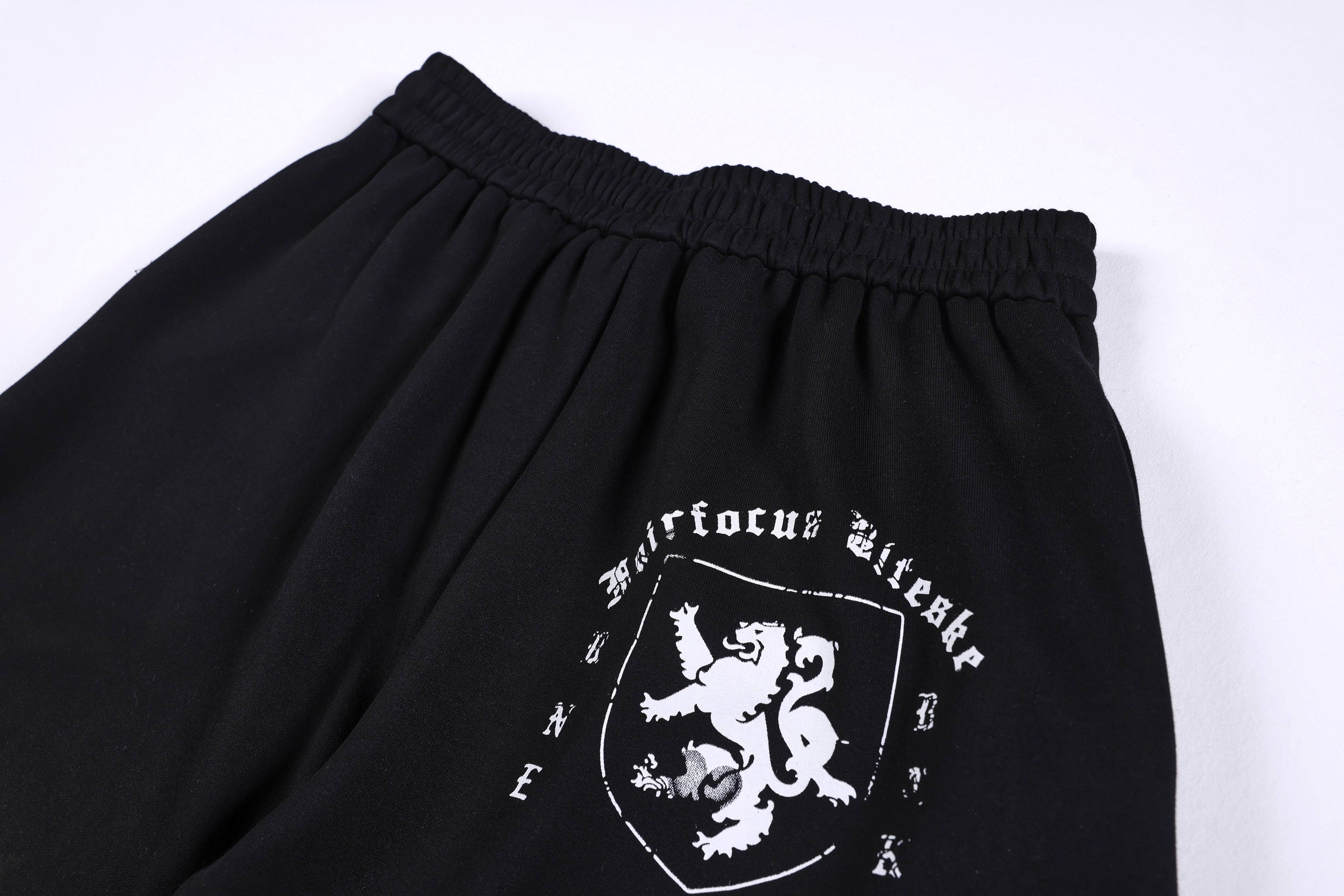 Omirad Gothic Script Wide-Leg Sweatpants | Streetwear