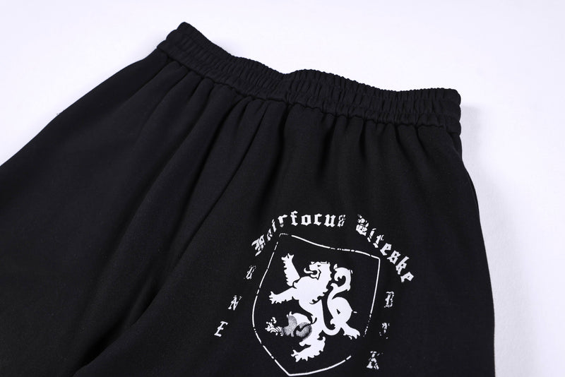 Omirad Gothic Script Wide-Leg Sweatpants | Streetwear