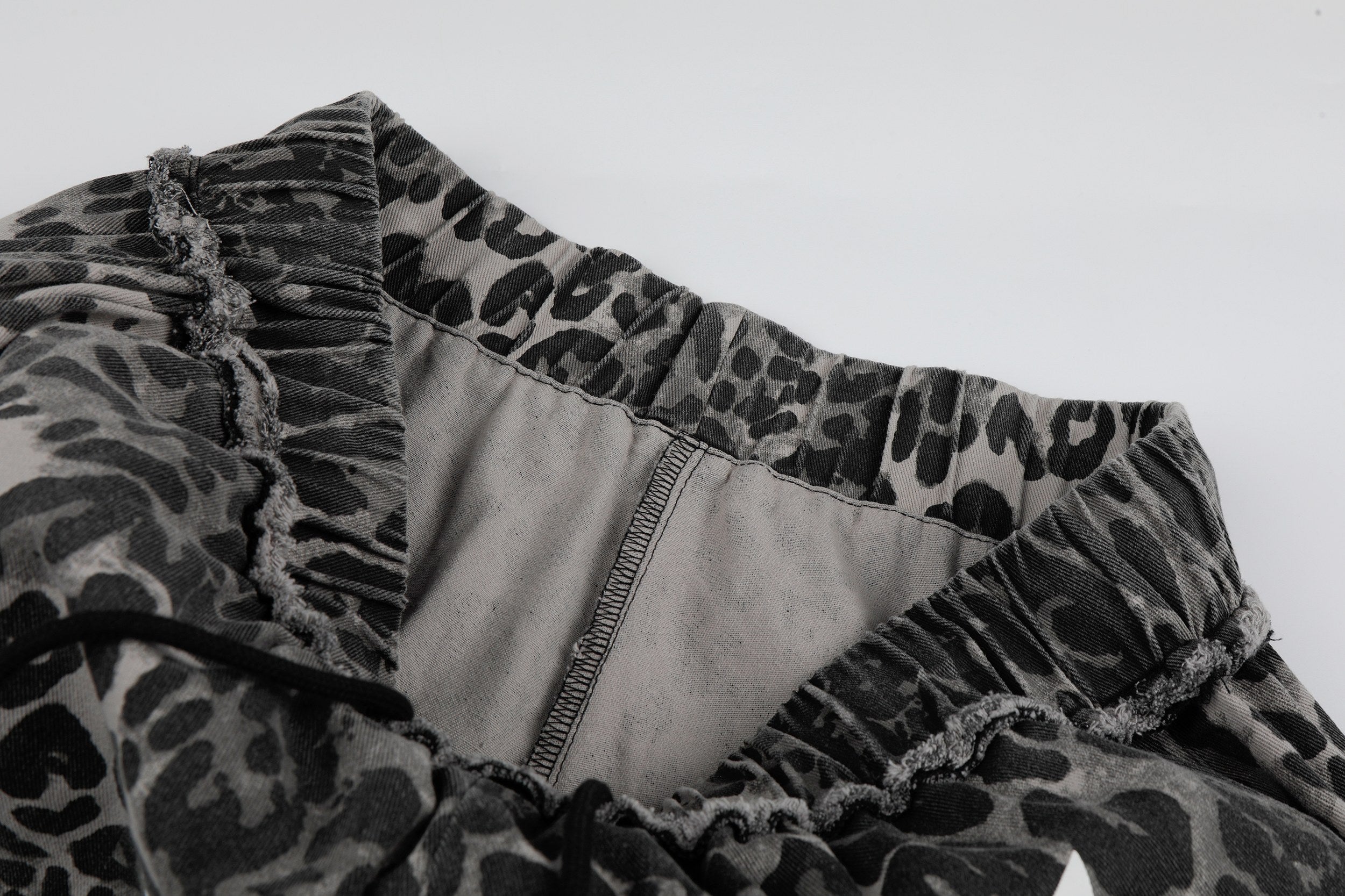 Omirad Leopard Skull Wide-Leg Pants | Y2K Streetwear