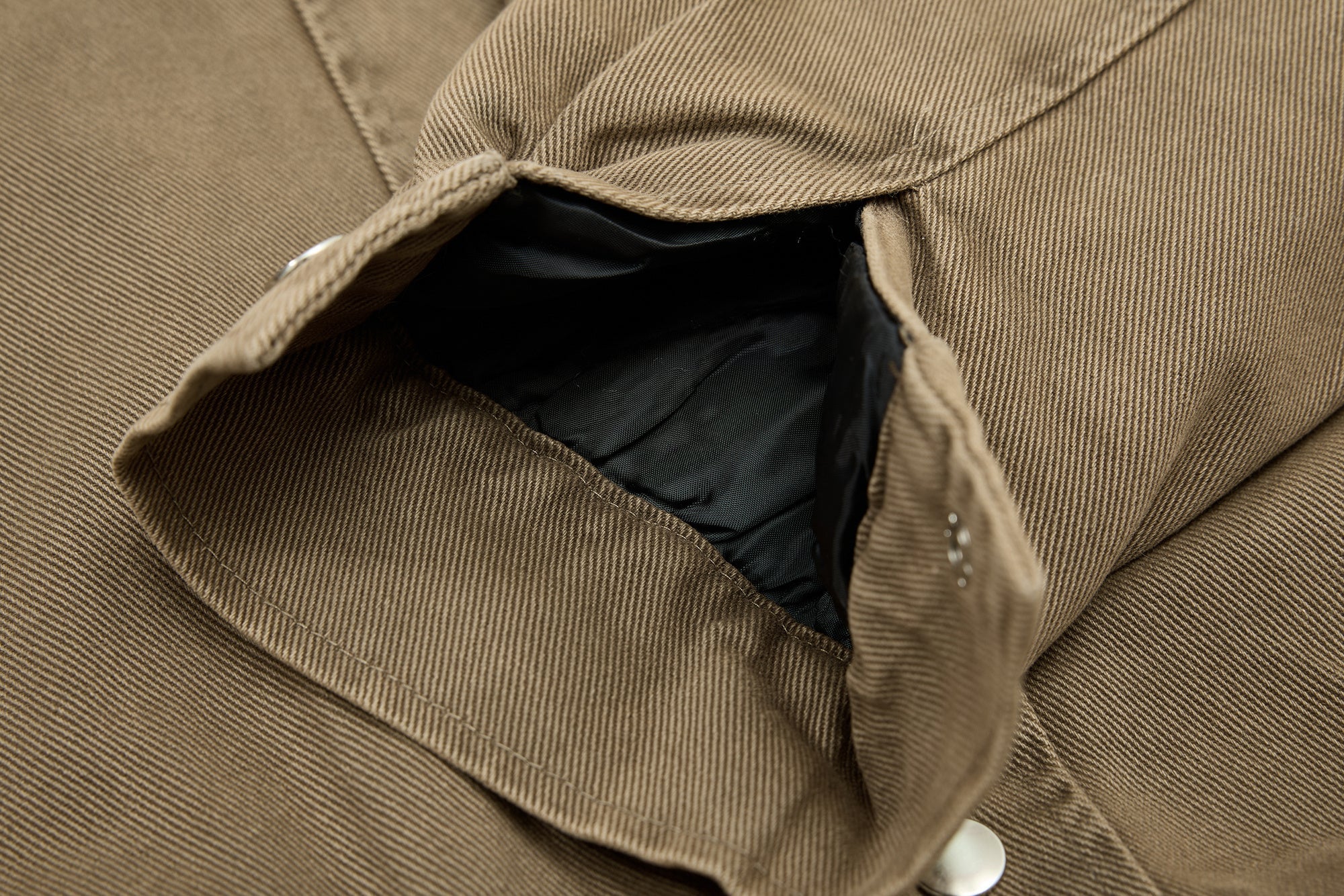 Omirad Layered Utility Bomber Jacket with Faux Fur Collar