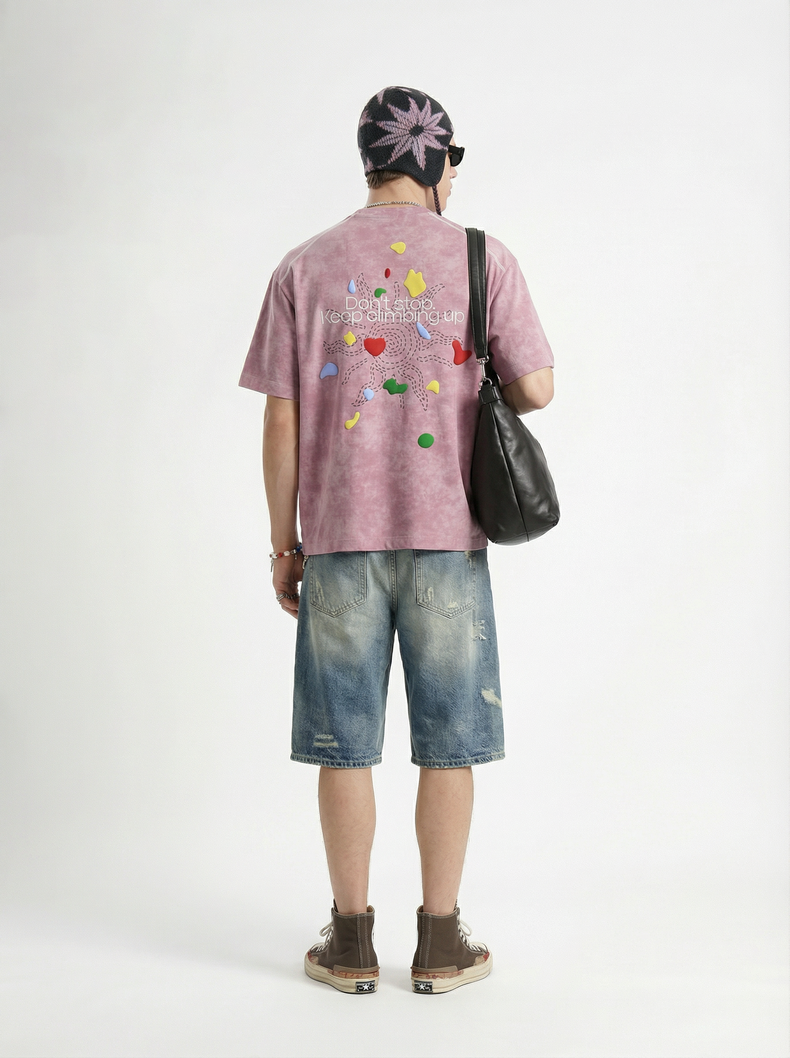 Omirad Keep Climbing Graphic Tee | Vintage Wash Streetwear