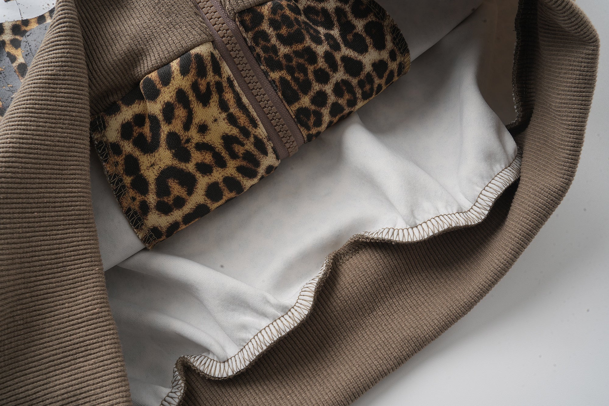 Leopard Print Graphic Zip-Up Hoodie | Bold Streetwear