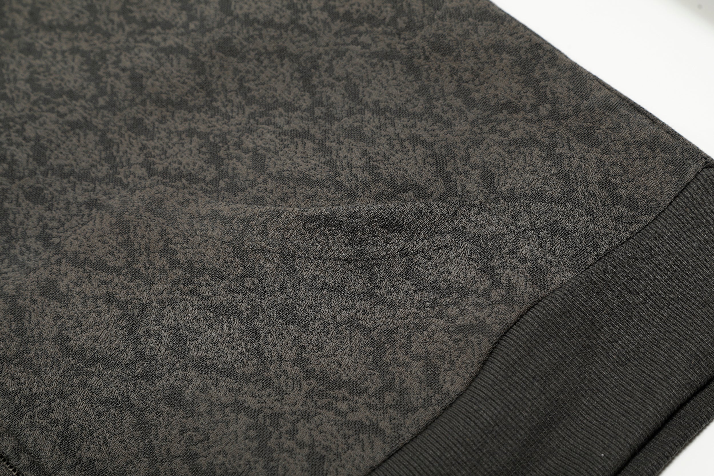 Omirad All-Over Patterned Zip-Up Hoodie | Streetwear