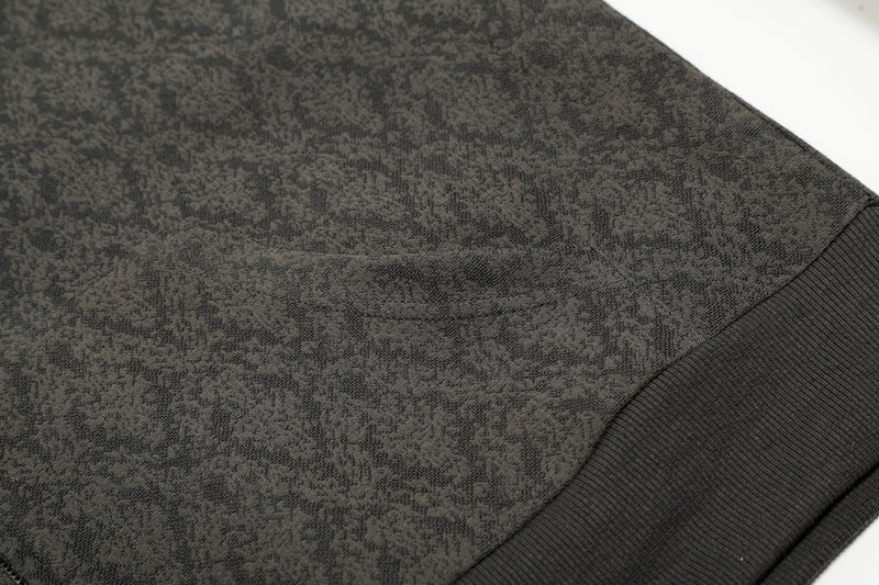 Omirad All-Over Patterned Zip-Up Hoodie | Streetwear
