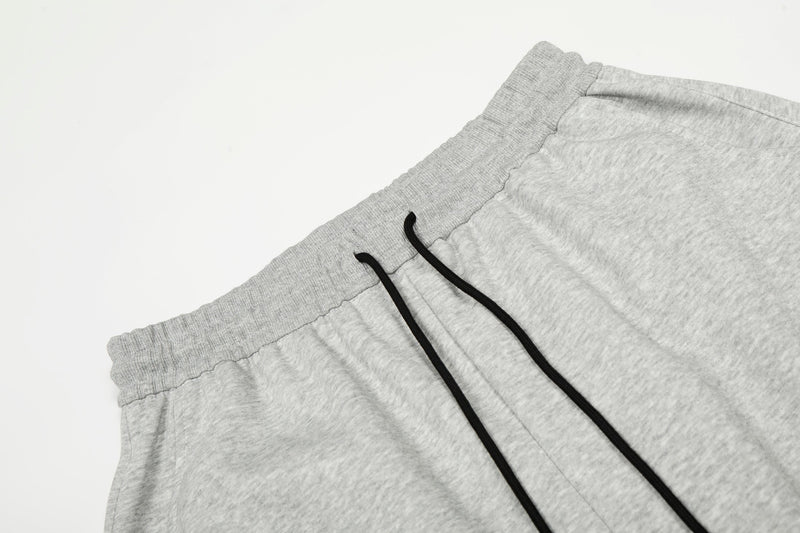 Curved Stripe Wide-Leg Sweatpants | Streetwear Track Pants