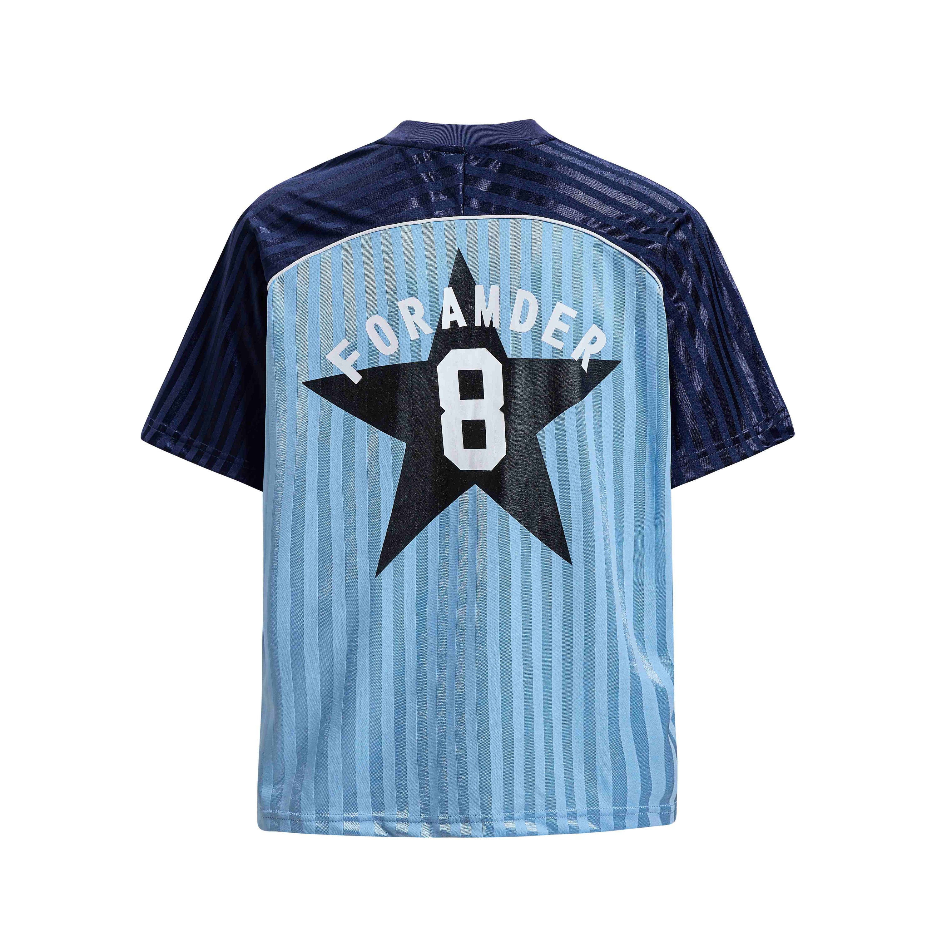 FORAMDERGTS Velocity Stripe Football Jersey Tee | BLACKGTS
