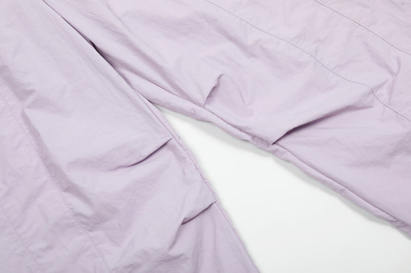 Pastel Nylon Stacked Balloon Pants | Streetwear Trousers