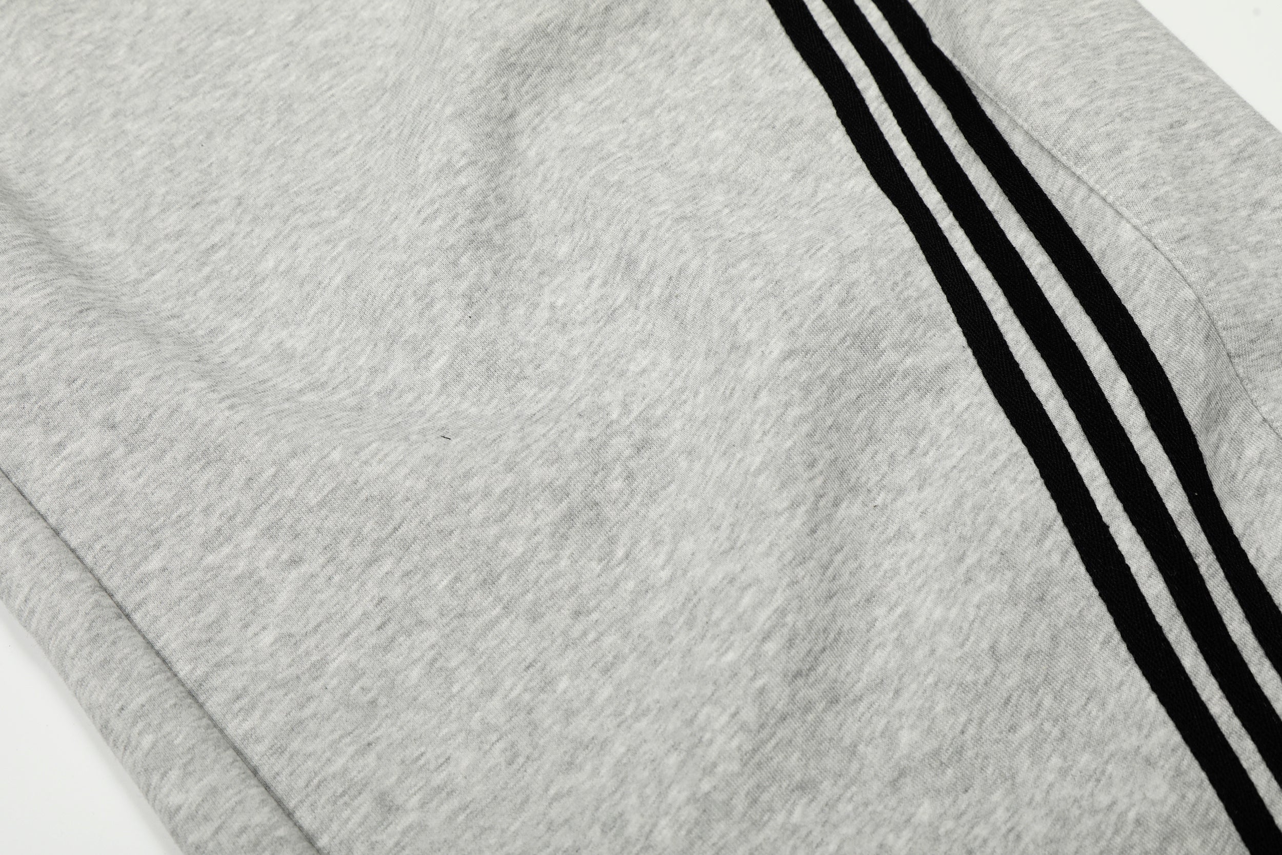 Curved Stripe Wide-Leg Sweatpants | Streetwear Track Pants