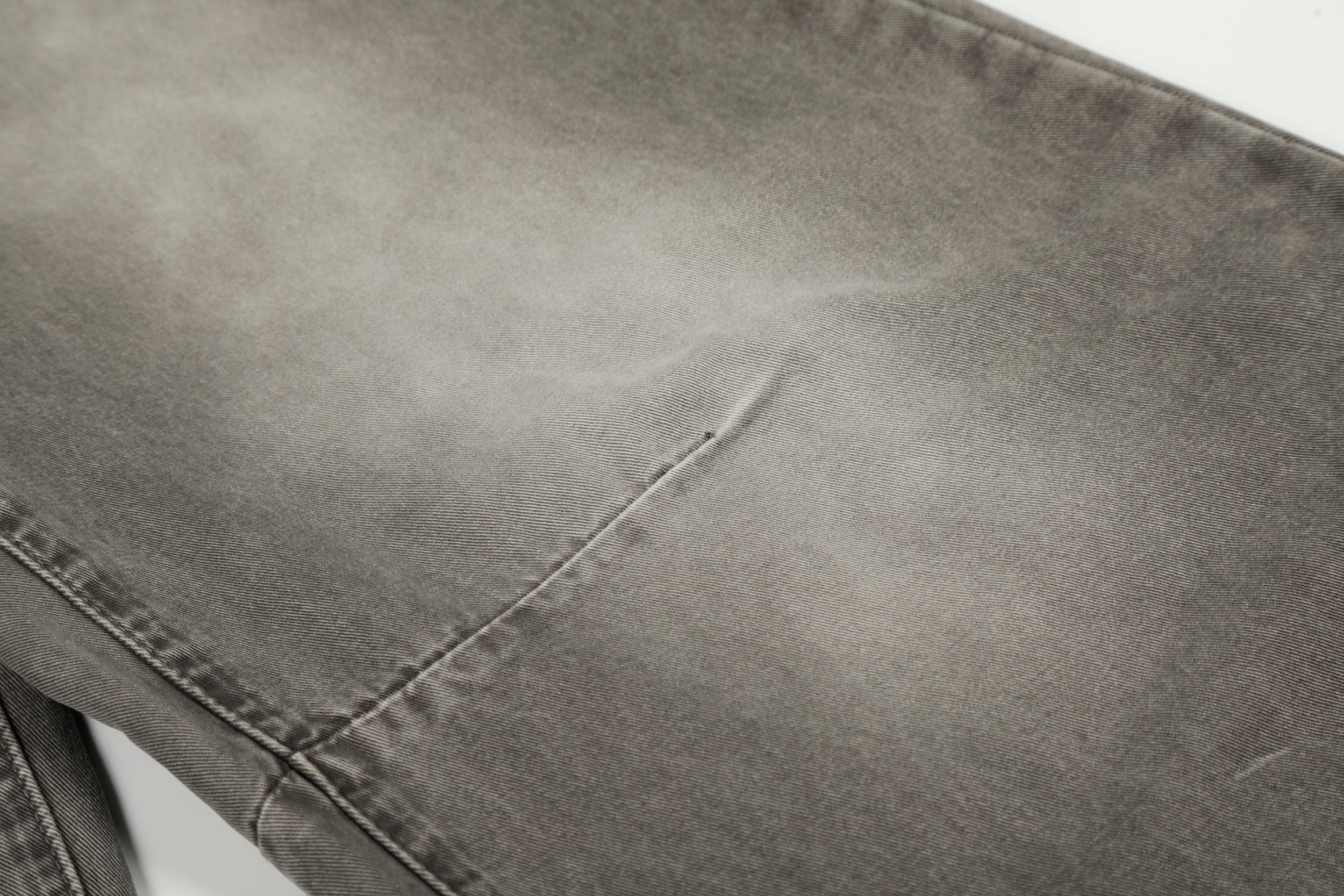 Vintage Grey Washed Wide Curved-Leg Denim Jeans | Omirad
