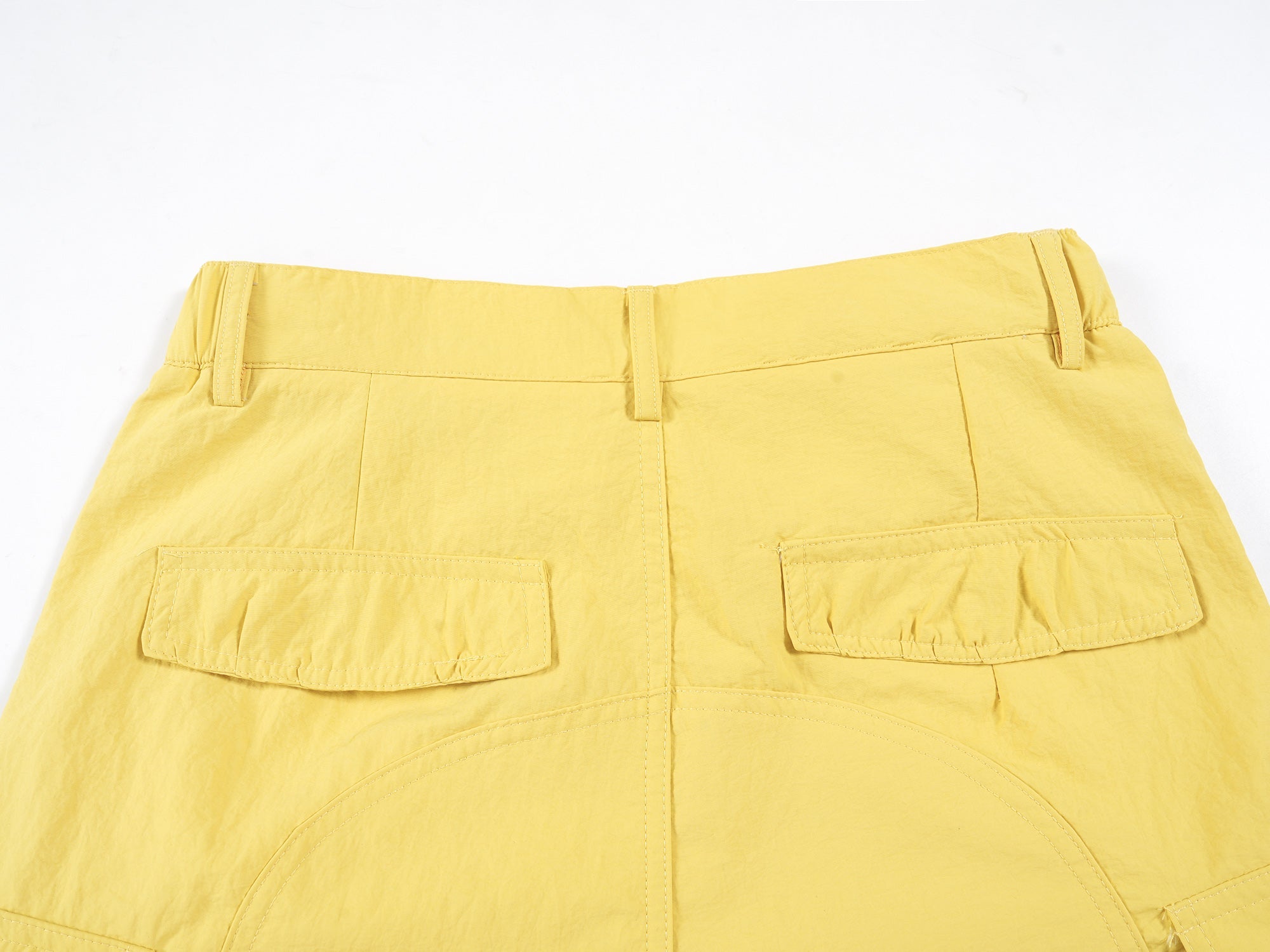 Wide-Leg Nylon Cargo Pants | Y2K Street Style