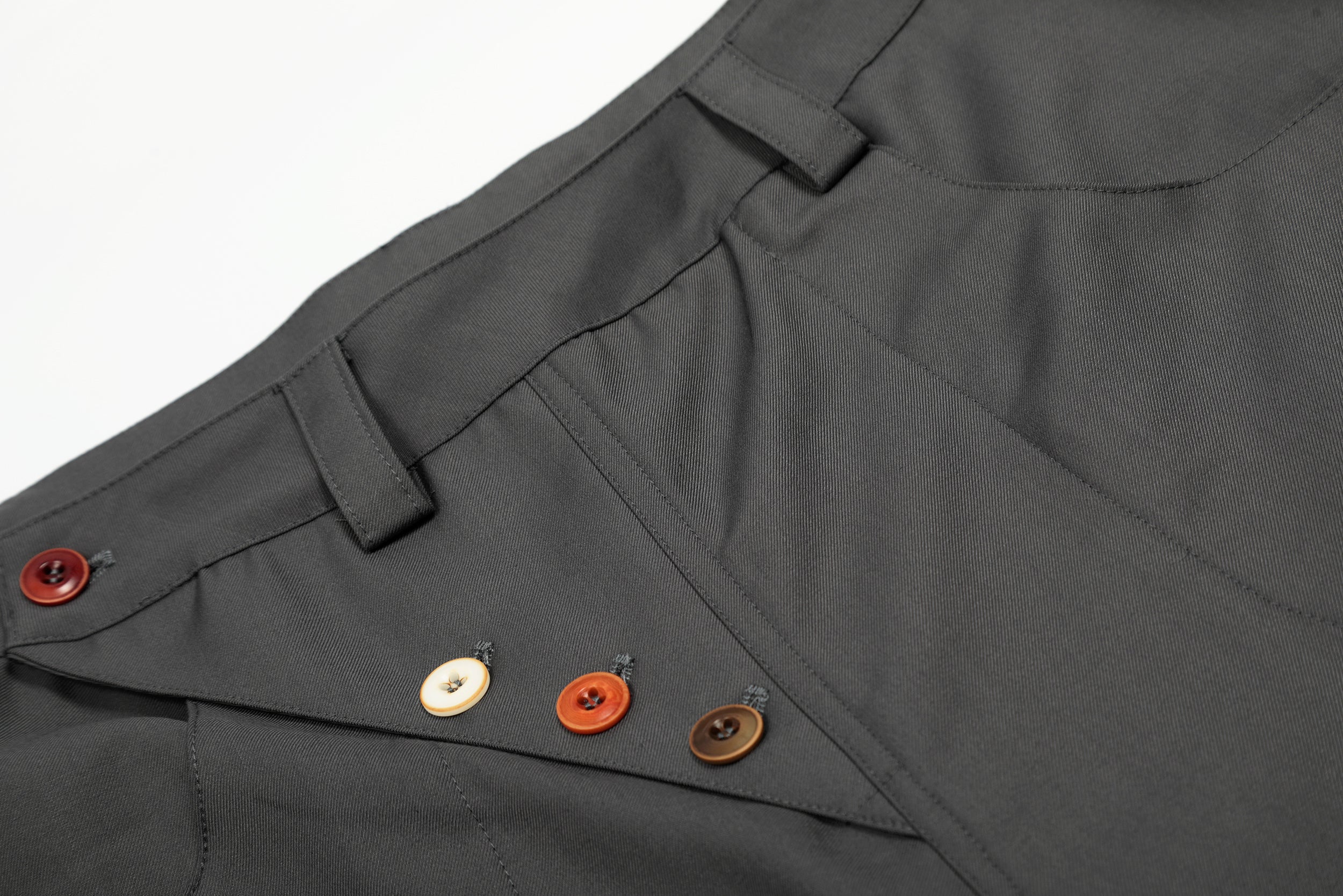 Omirad Multi-Button Utility Wide-Leg Pants | Modern Fit
