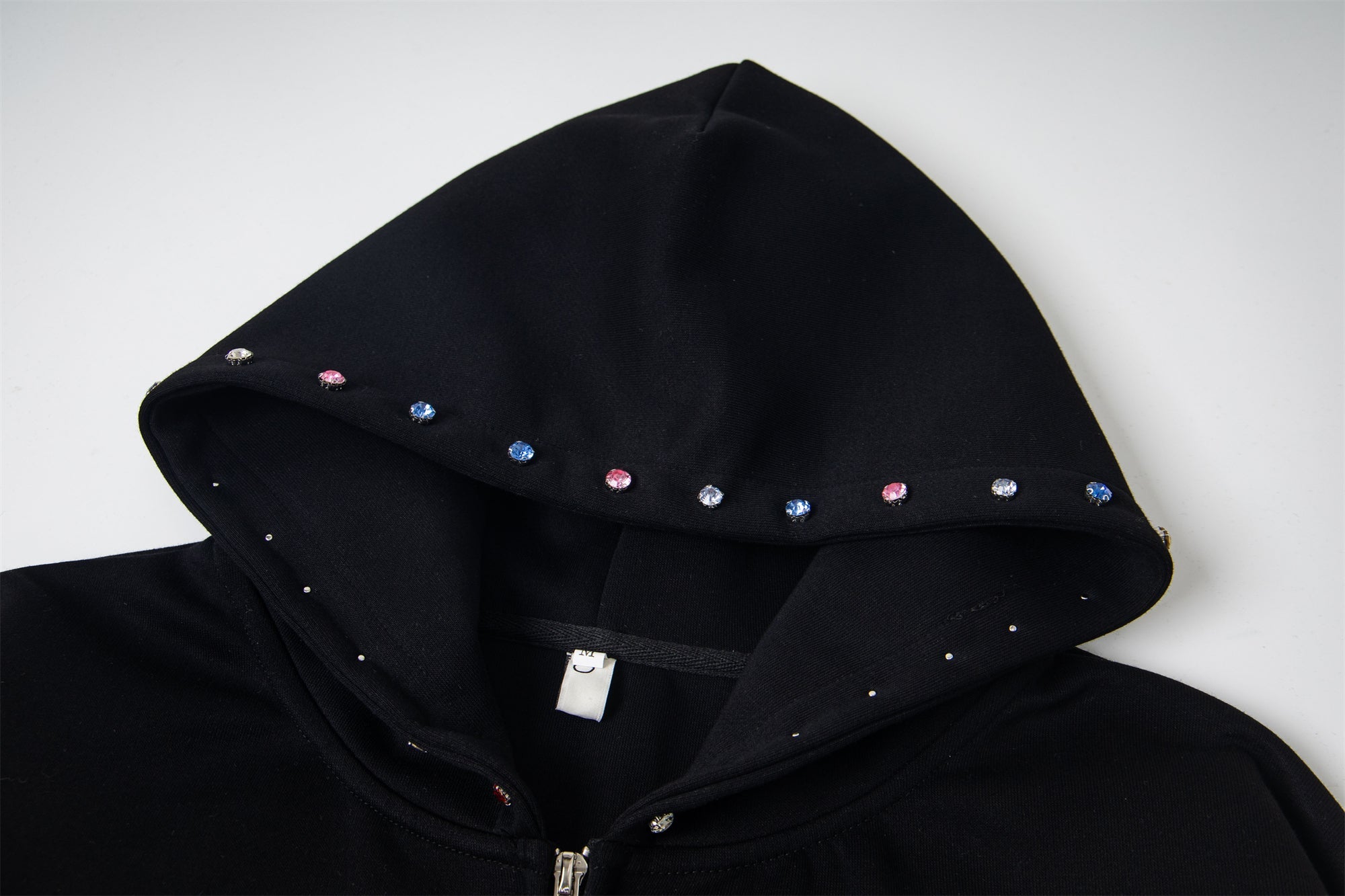 Omirad MAKE Studded Zip Hoodie | Oversized Streetwear