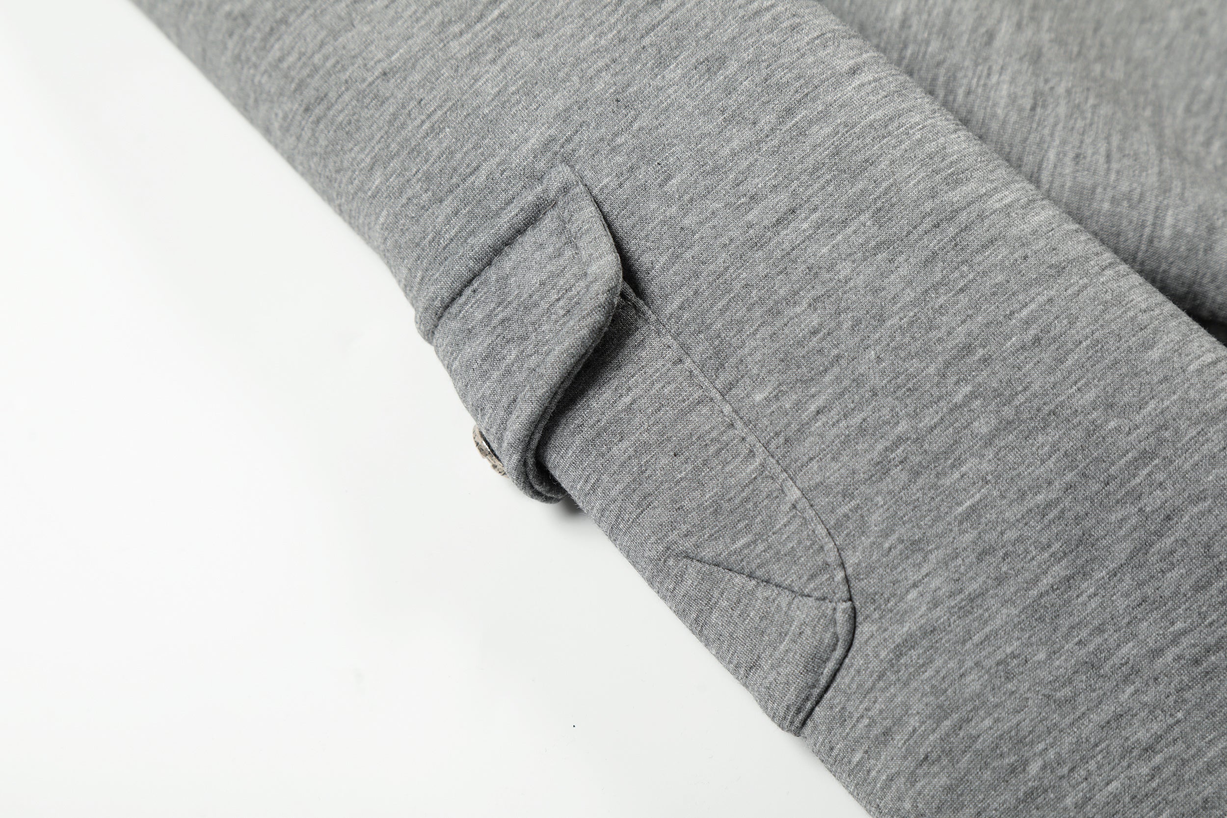 Omirad Double-Layer Zip-Up Hoodie | Grey Leopard Inner
