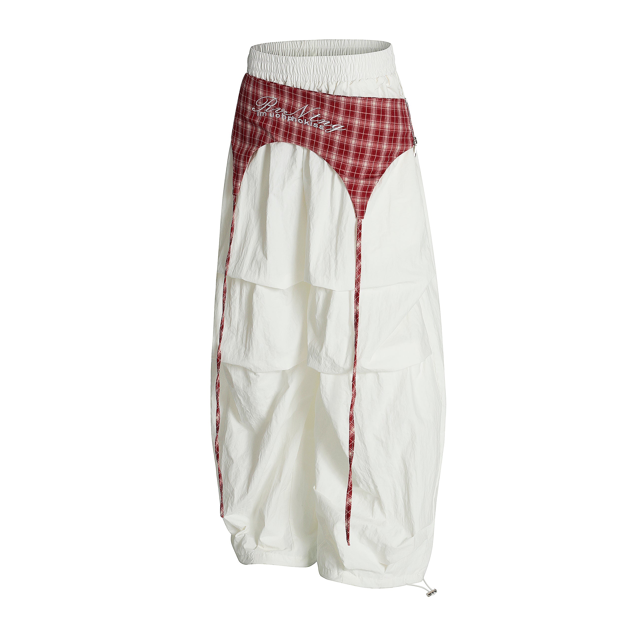 Omirad Layered Patchwork Parachute Pants | Wide-Leg Y2K